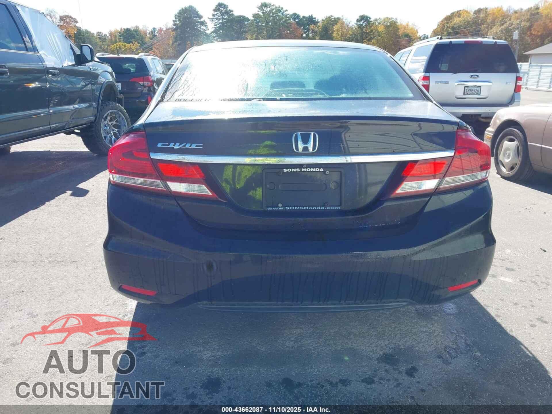 HONDA CIVIC 2013 - 19XFB2F84DE247127