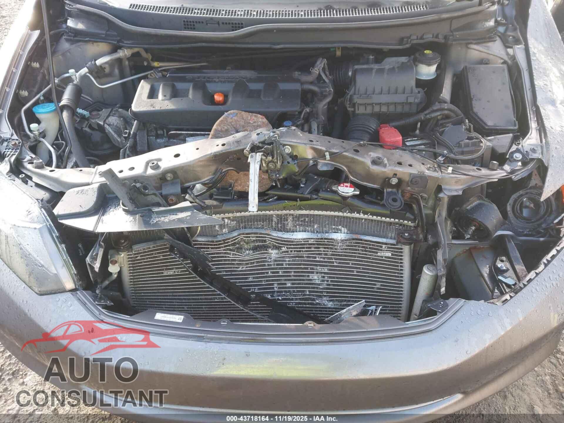 HONDA CIVIC 2012 - 19XFB2F57CE385605
