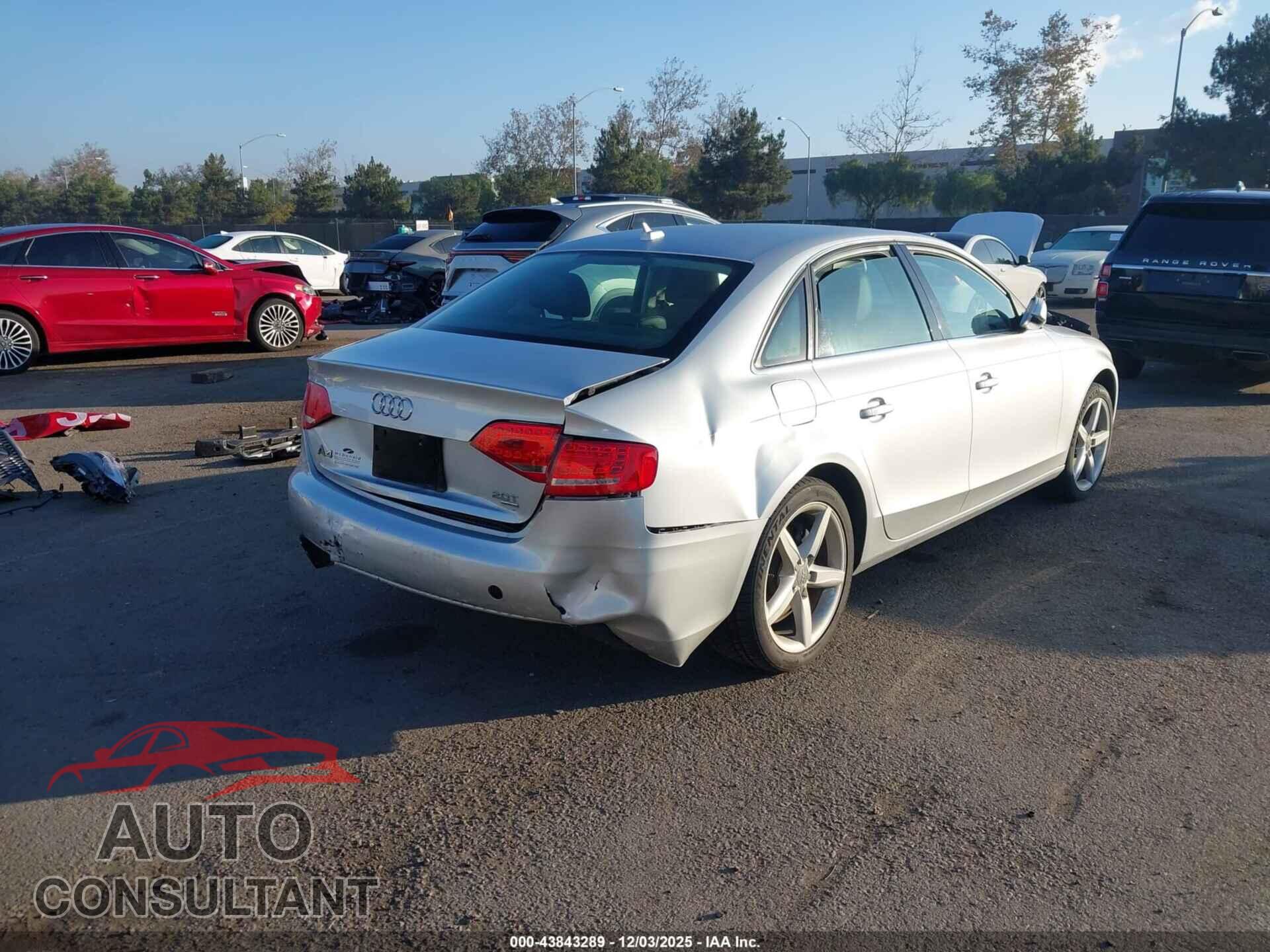 AUDI A4 2012 - WAUBFAFL2CN005087