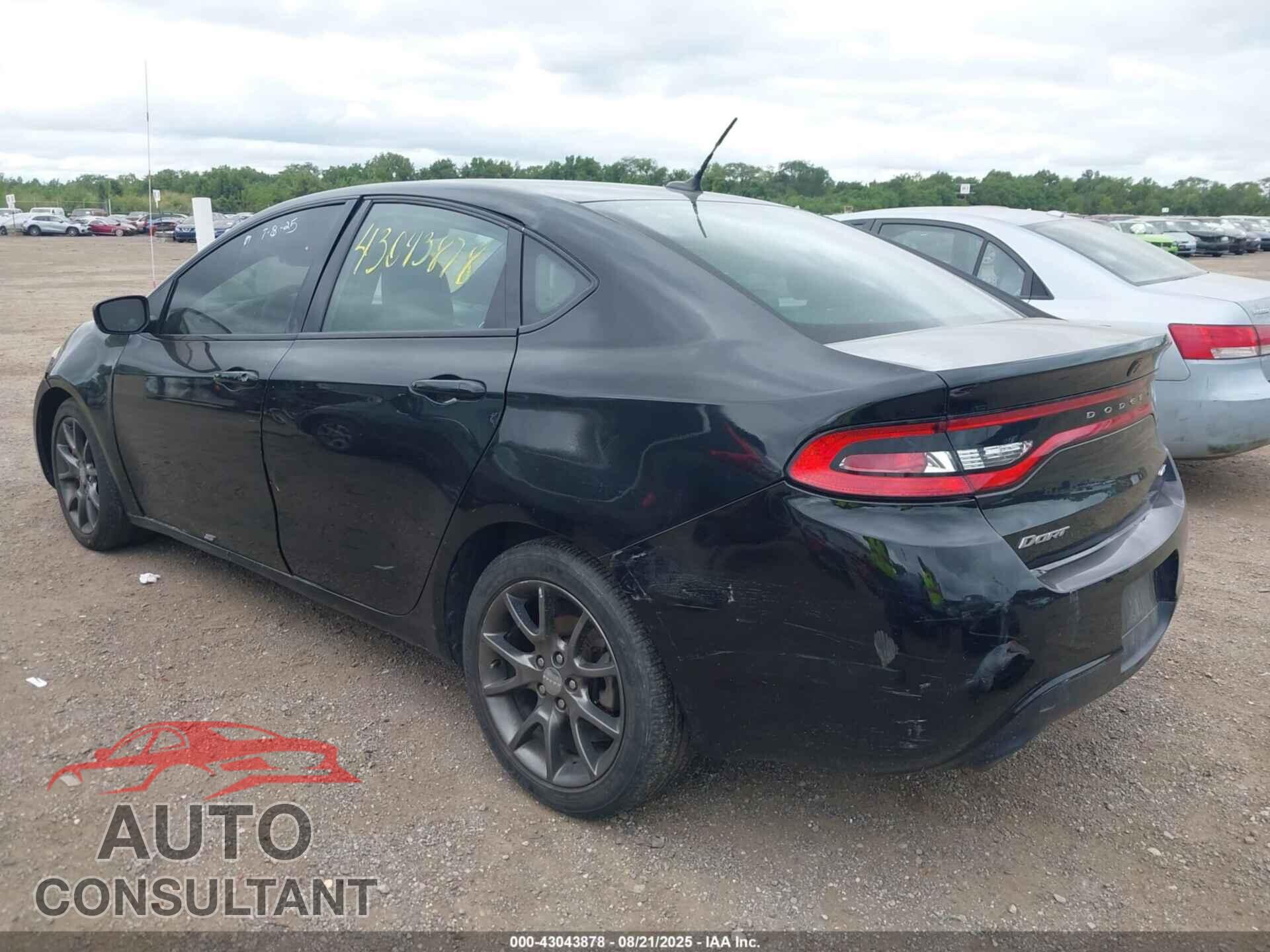DODGE DART 2015 - 1C3CDFEB4FD141349