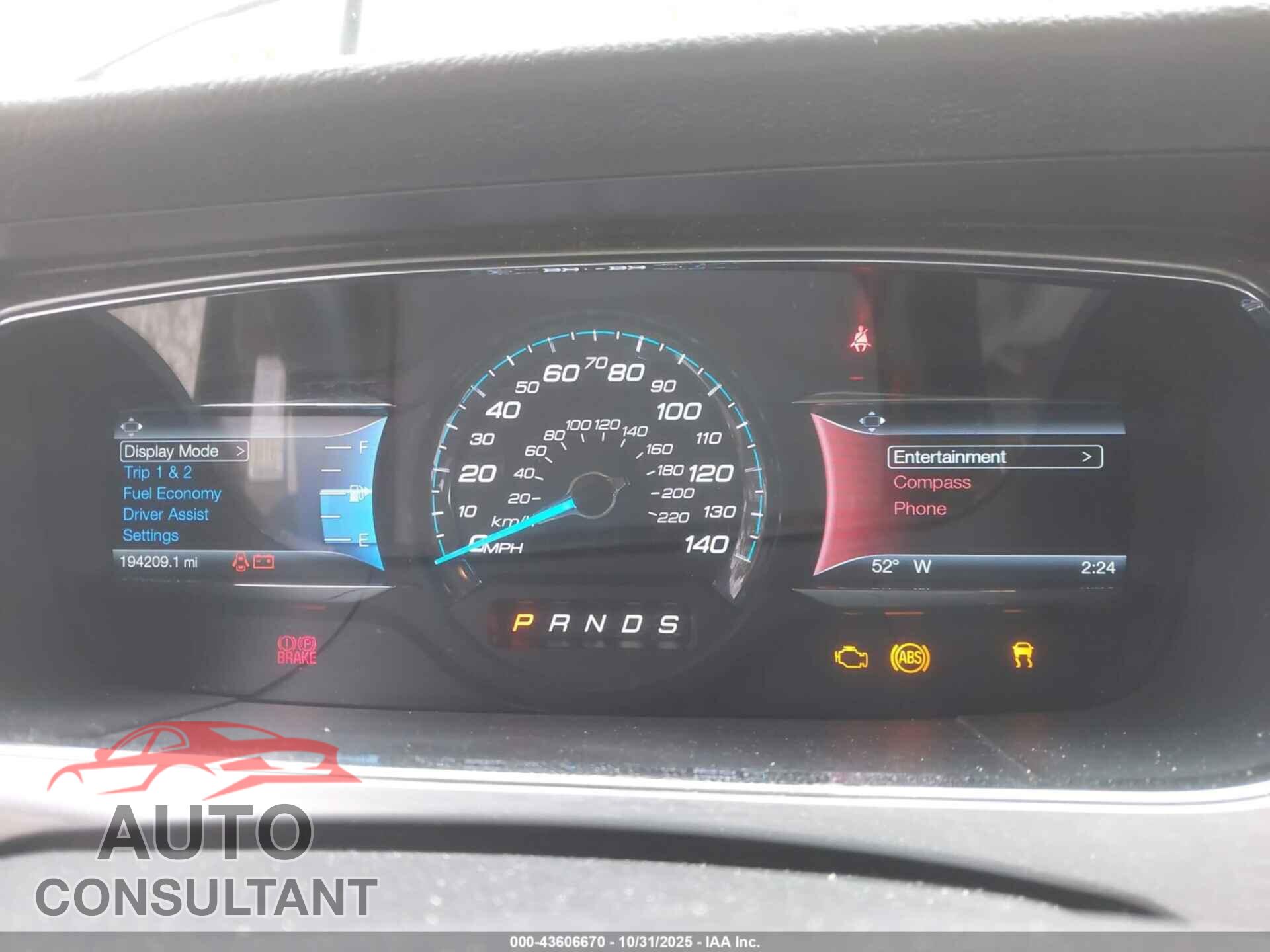 FORD TAURUS 2016 - 1FAHP2E81GG138775