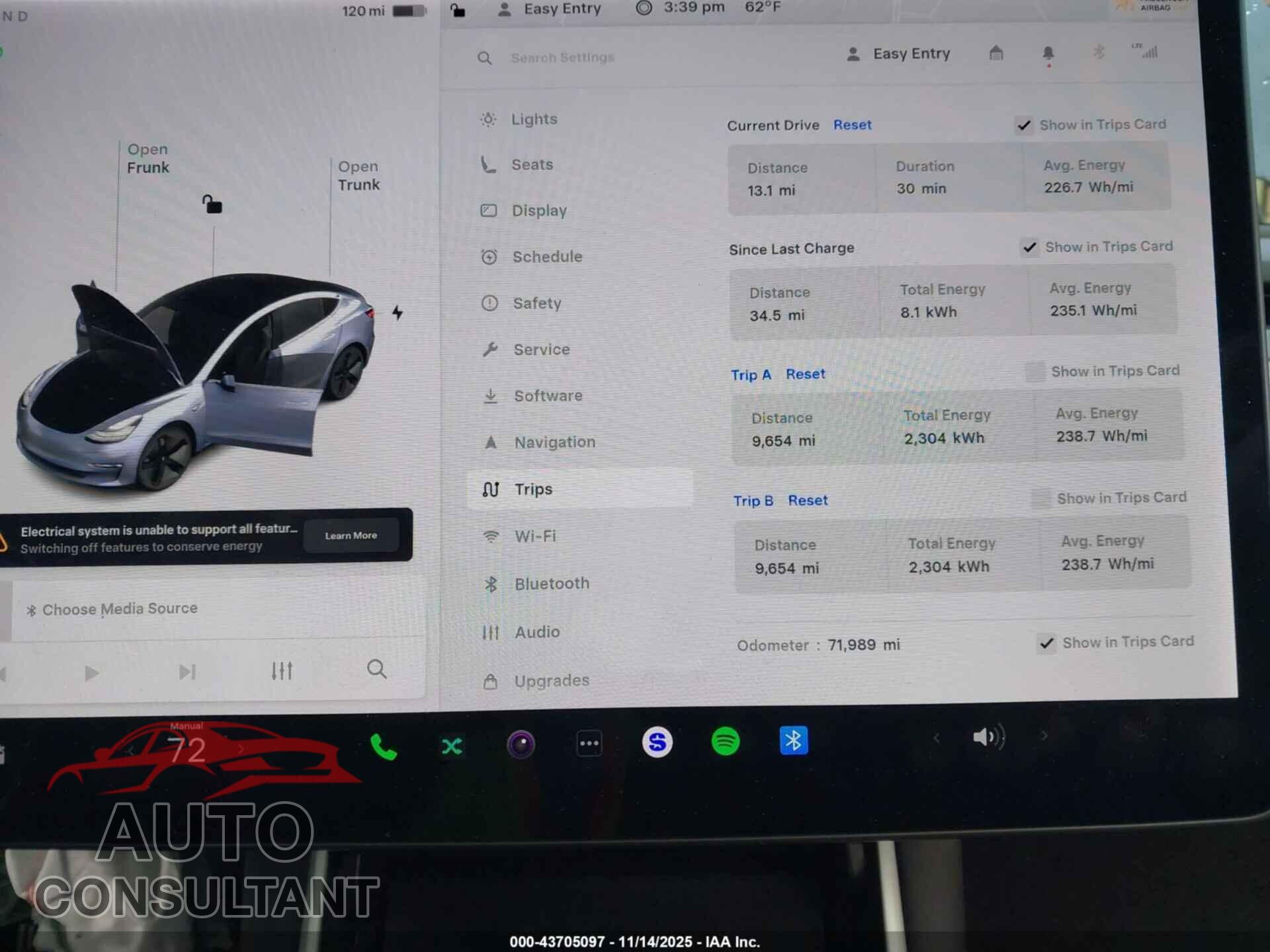 TESLA MODEL 3 2019 - 5YJ3E1EA7KF400499