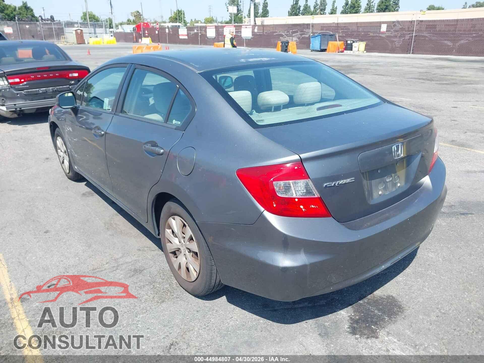 HONDA CIVIC 2012 - 19XFB2F56CE307073