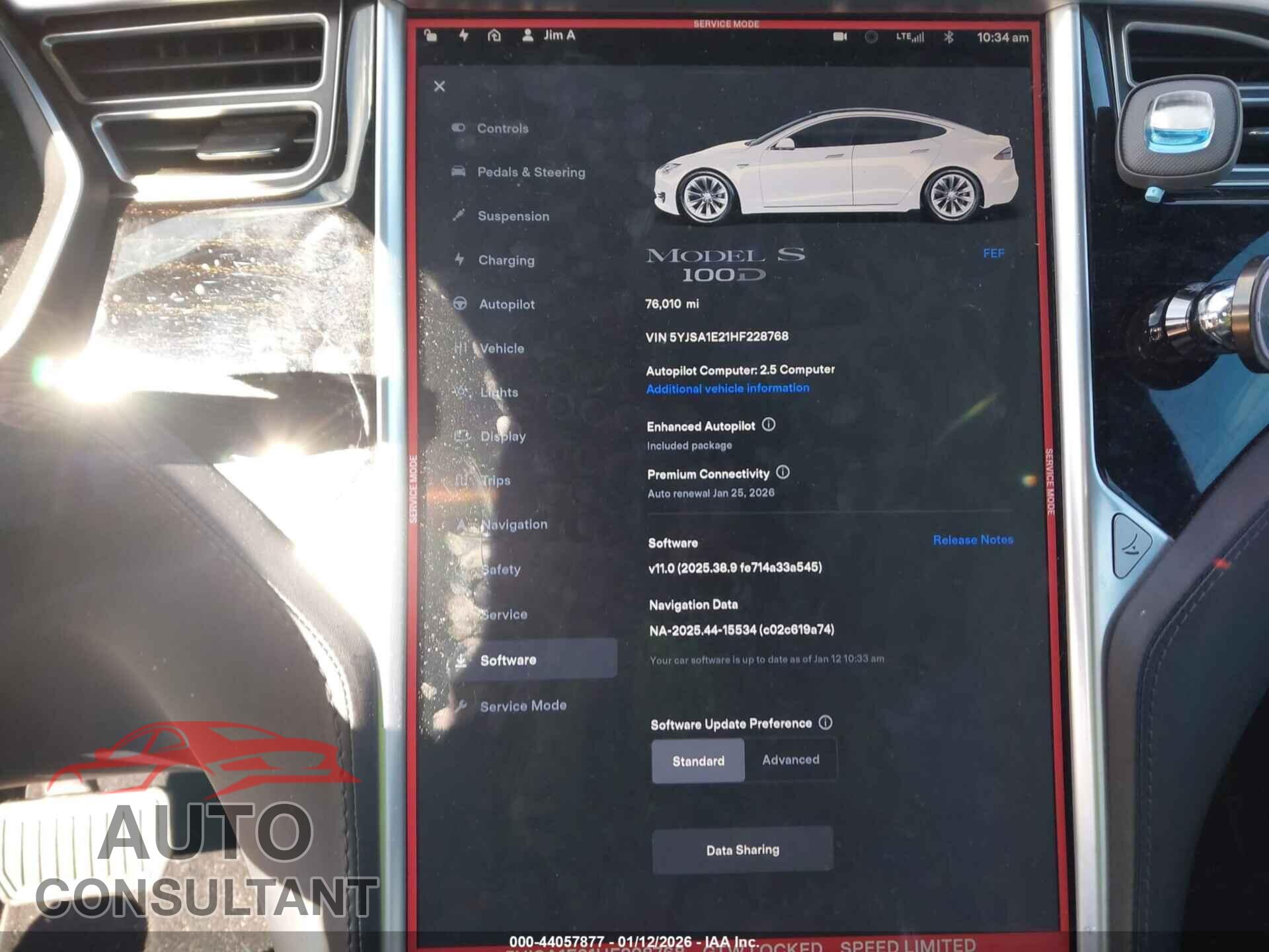 TESLA MODEL S 2017 - 5YJSA1E21HF228768