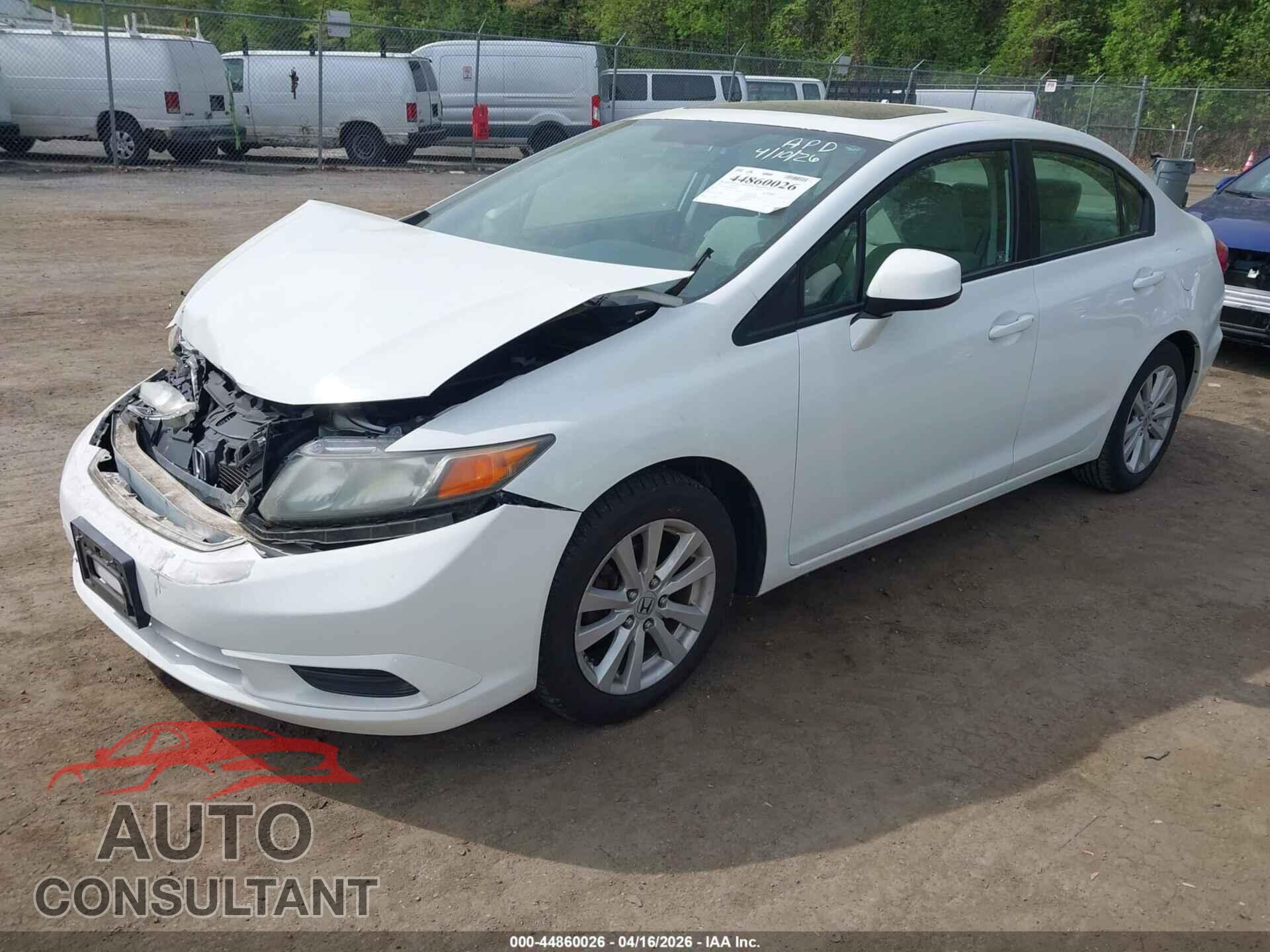 HONDA CIVIC 2012 - 2HGFB2F89CH309397