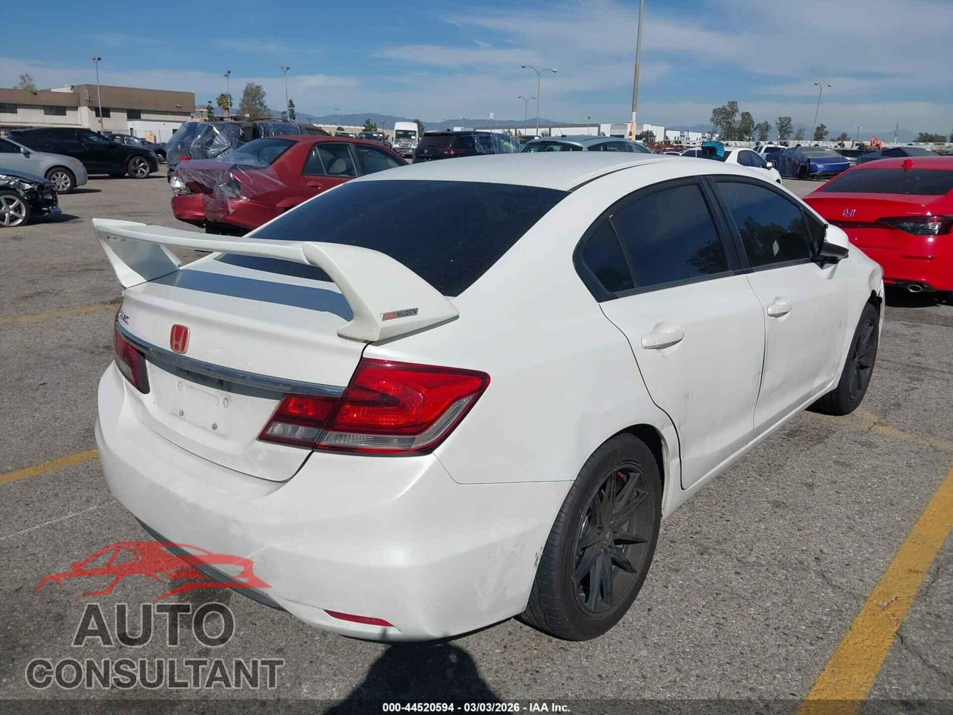 HONDA CIVIC 2013 - 19XFB2F96DE215997