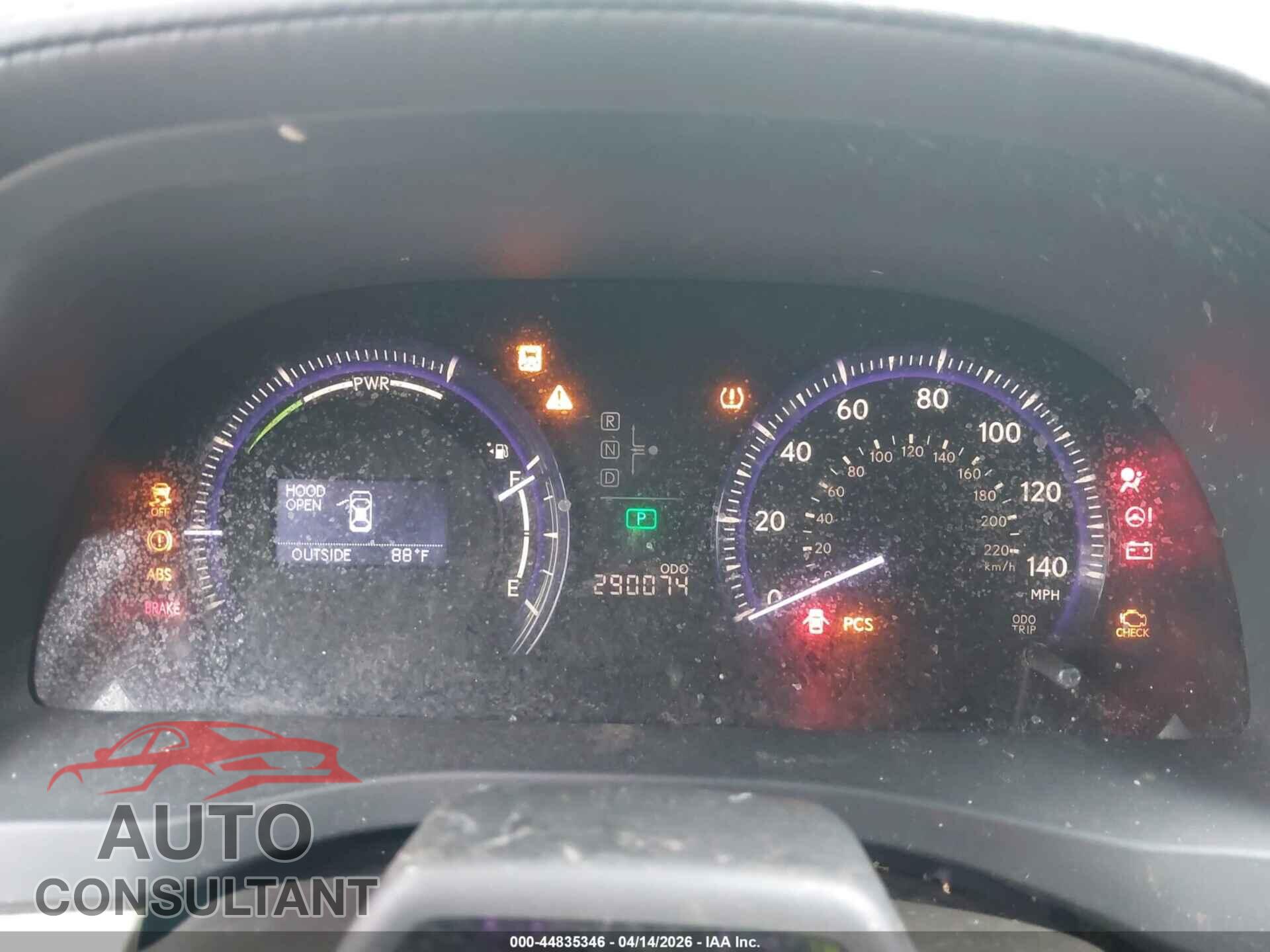 LEXUS HS 250H 2010 - JTHBB1BA8A2018572