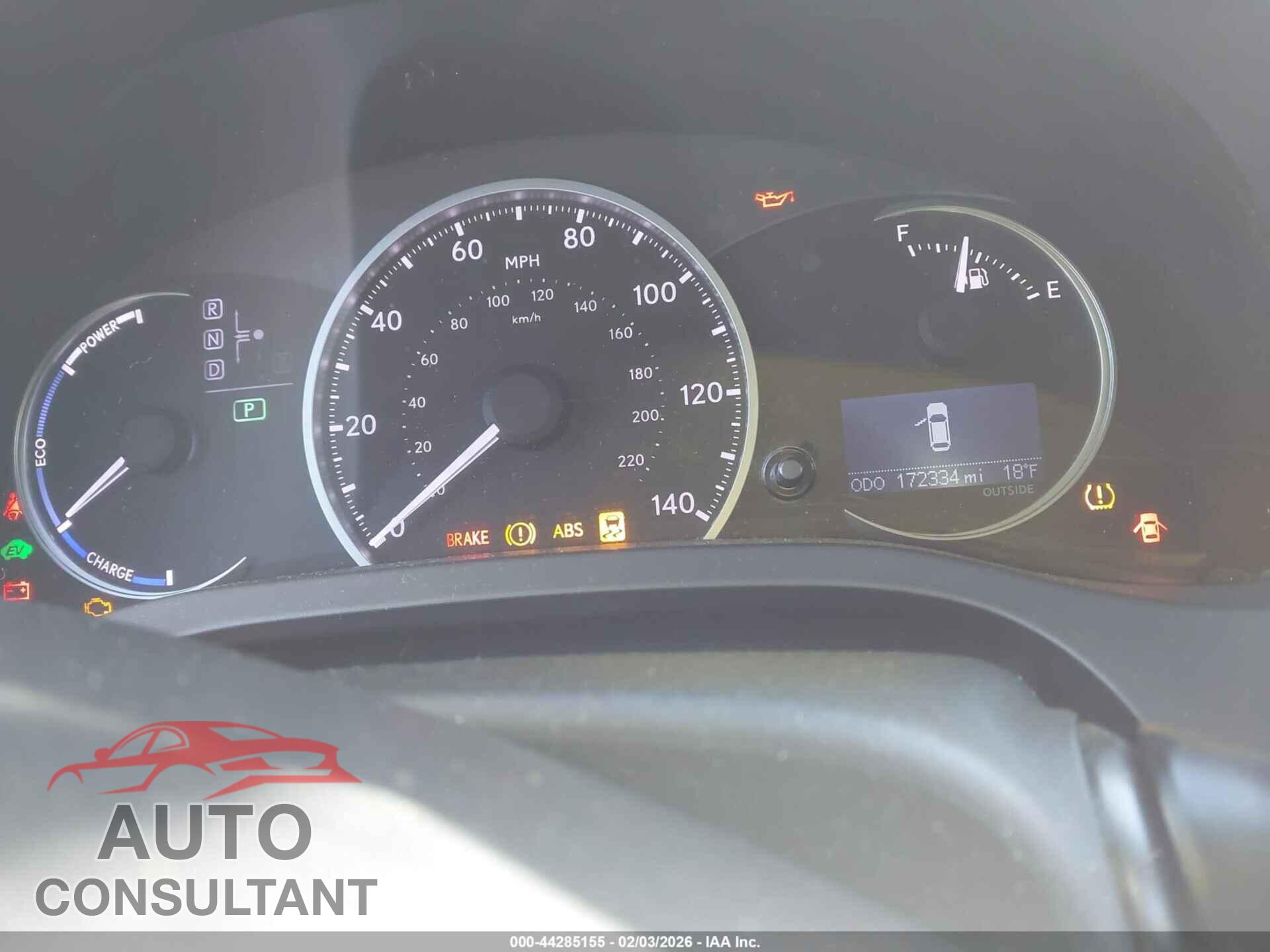 LEXUS CT 200H 2013 - JTHKD5BH8D2129643