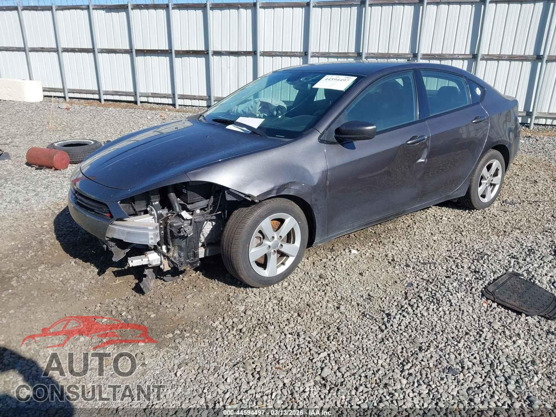 DODGE DART 2015 - 1C3CDFBB1FD307587