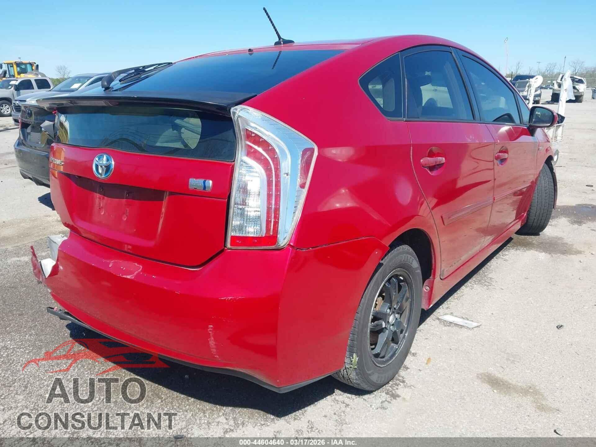 TOYOTA PRIUS 2012 - JTDKN3DU8C1561697