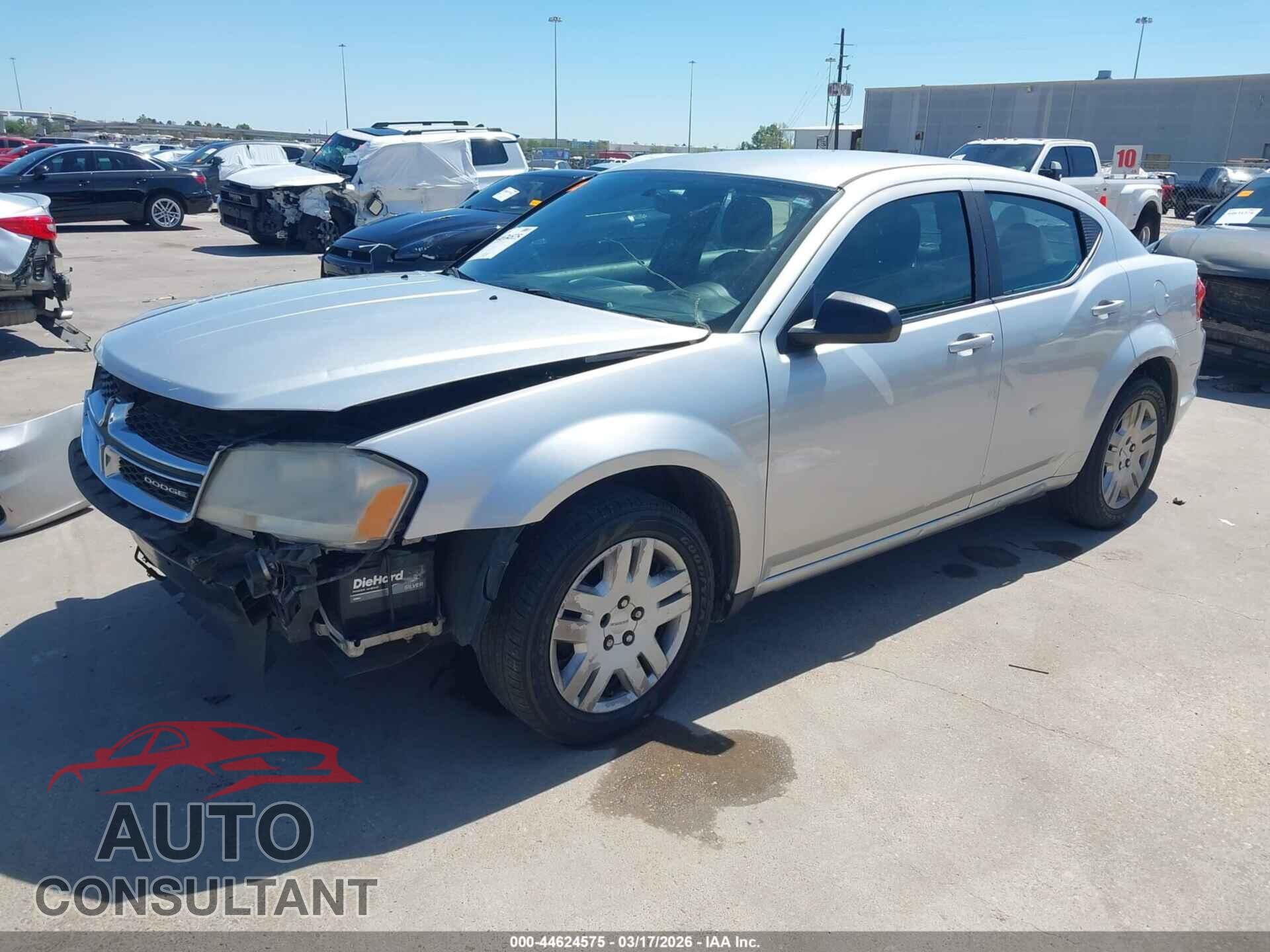 DODGE AVENGER 2012 - 1C3CDZAB3CN103172