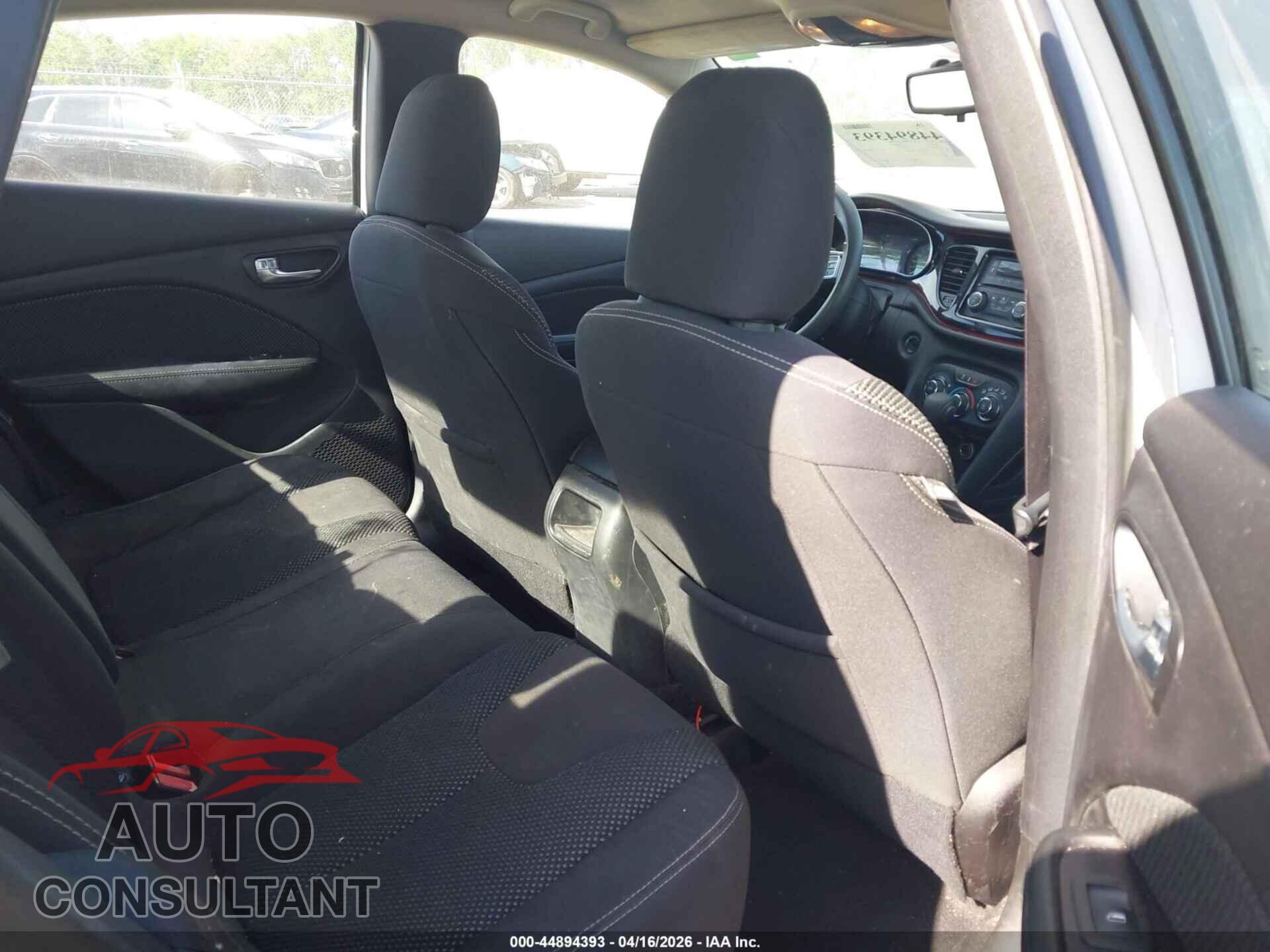 DODGE DART 2015 - 1C3CDFBB1FD192988