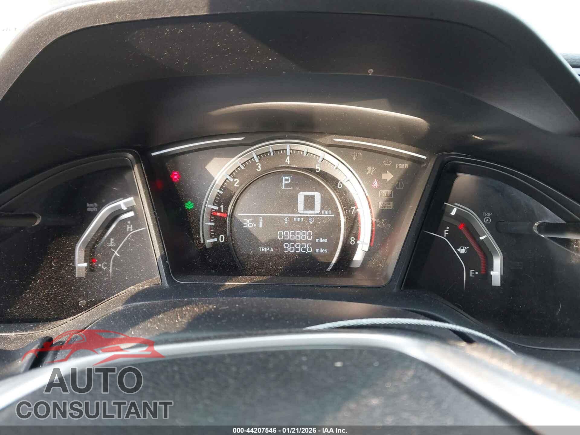 HONDA CIVIC 2017 - 2HGFC2F58HH576797