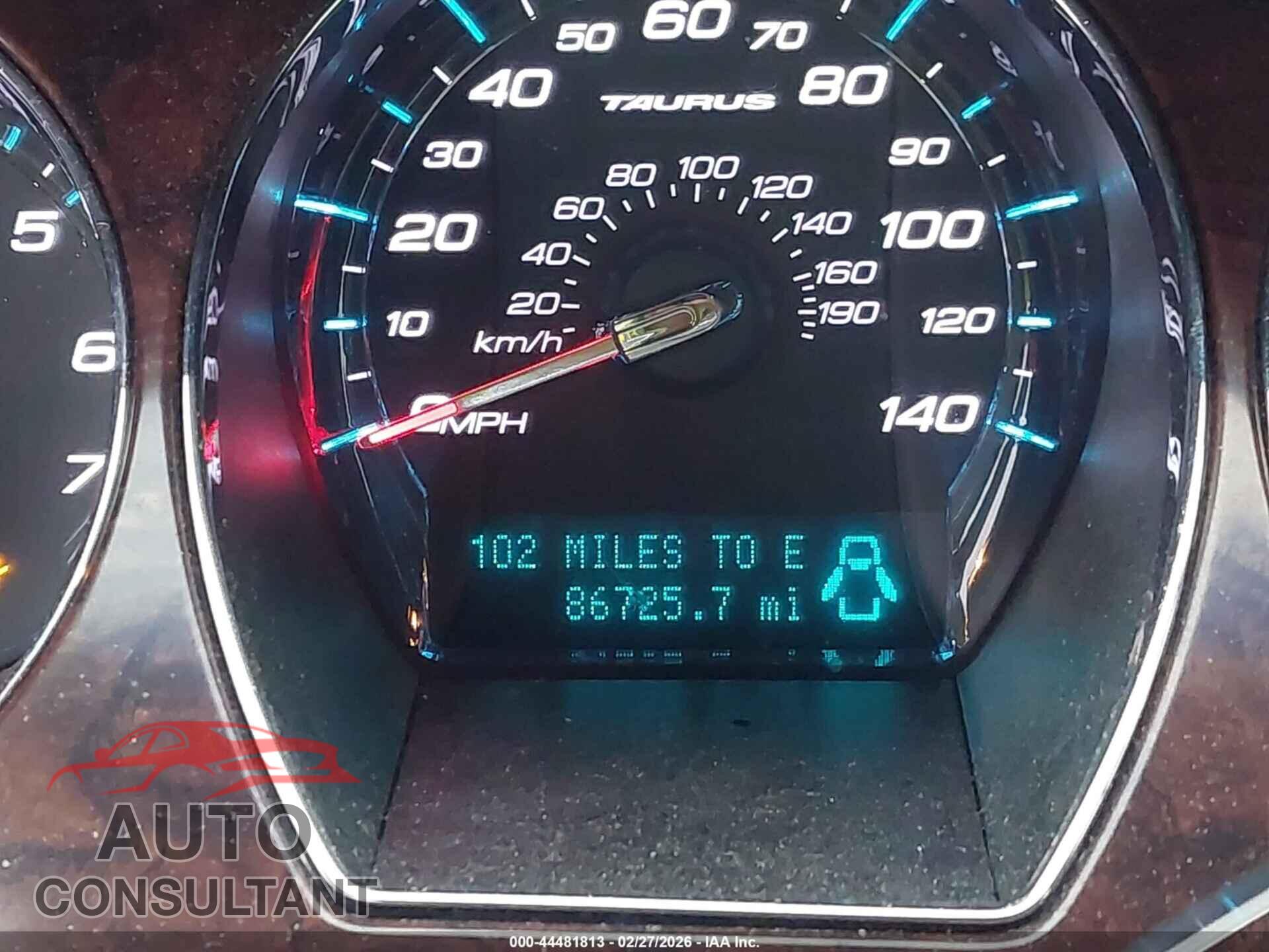 FORD TAURUS 2012 - 1FAHP2EW3CG121047
