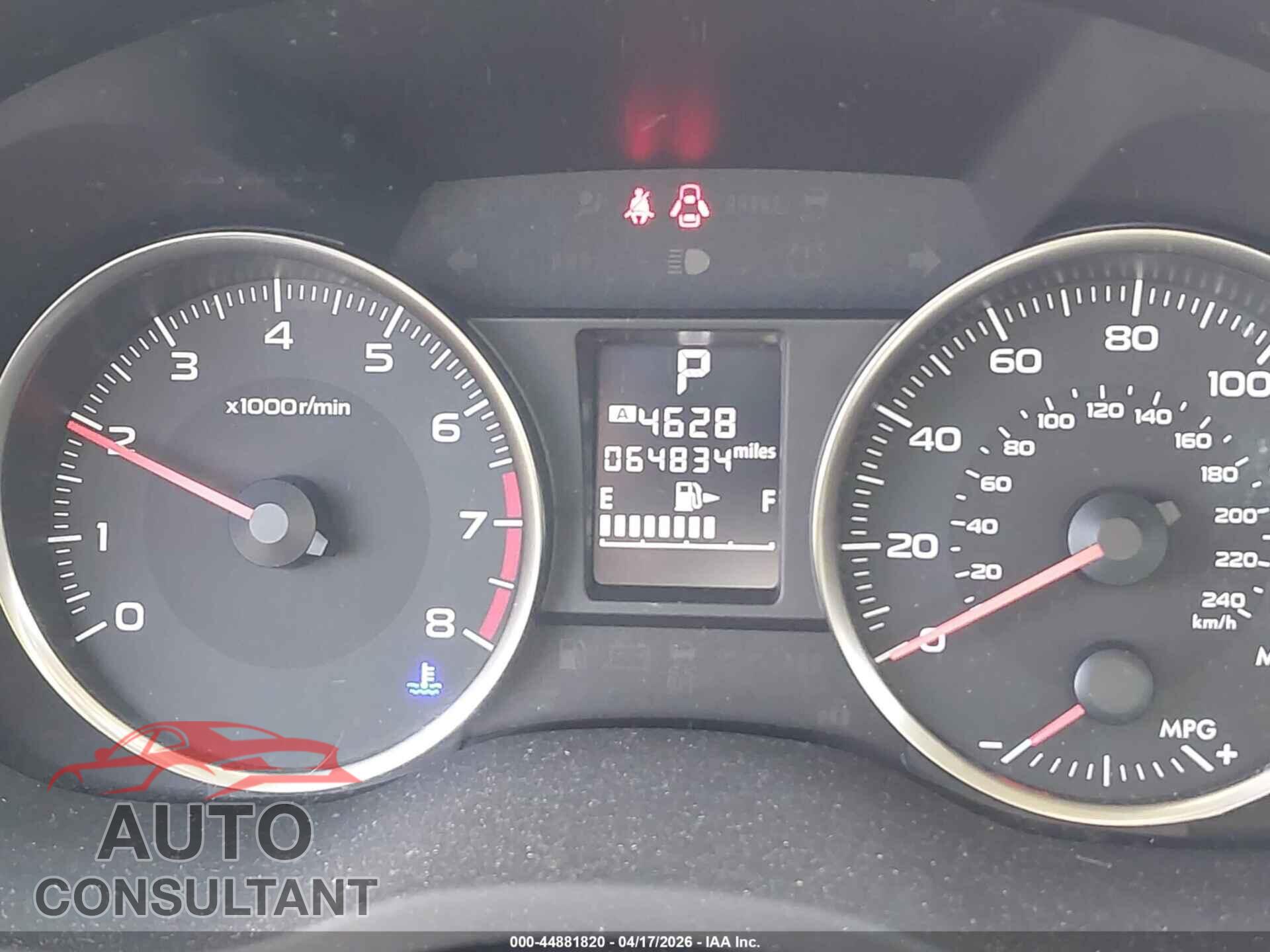 SUBARU IMPREZA 2016 - JF1GPAB64G8336172
