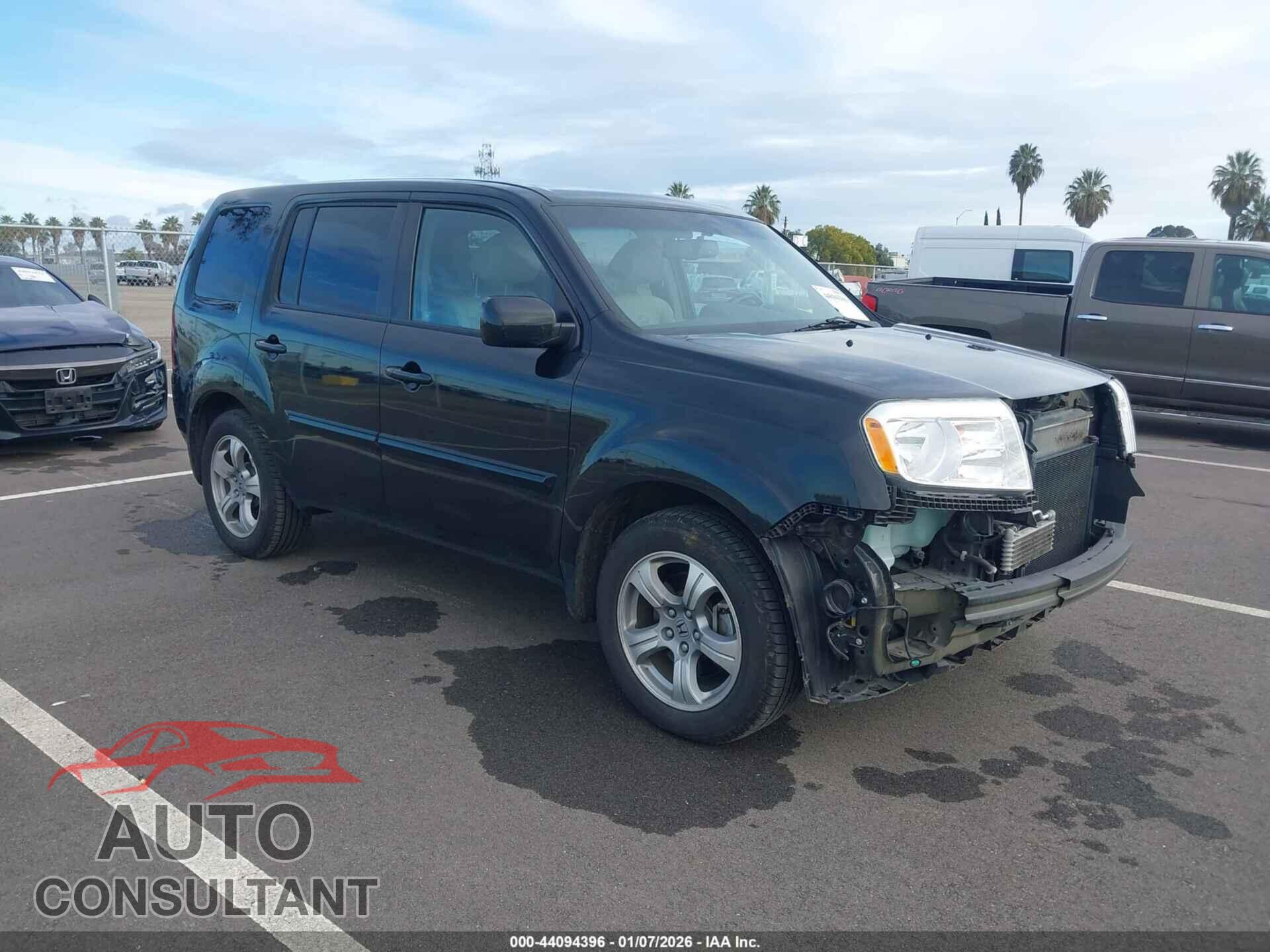 HONDA PILOT 2012 - 5FNYF4H58CB068271