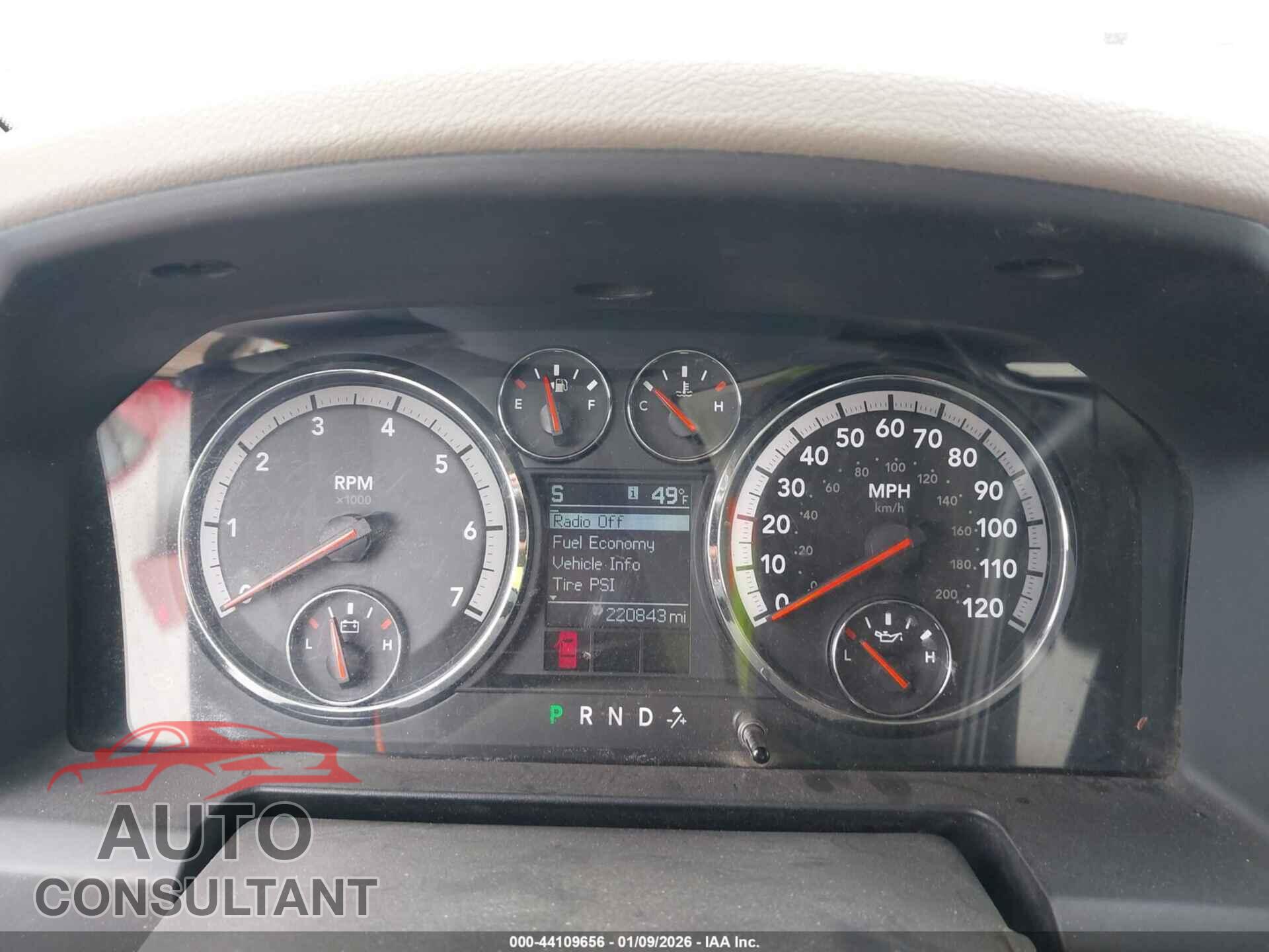 DODGE RAM 1500 2010 - 1D7RB1GP9AS137962