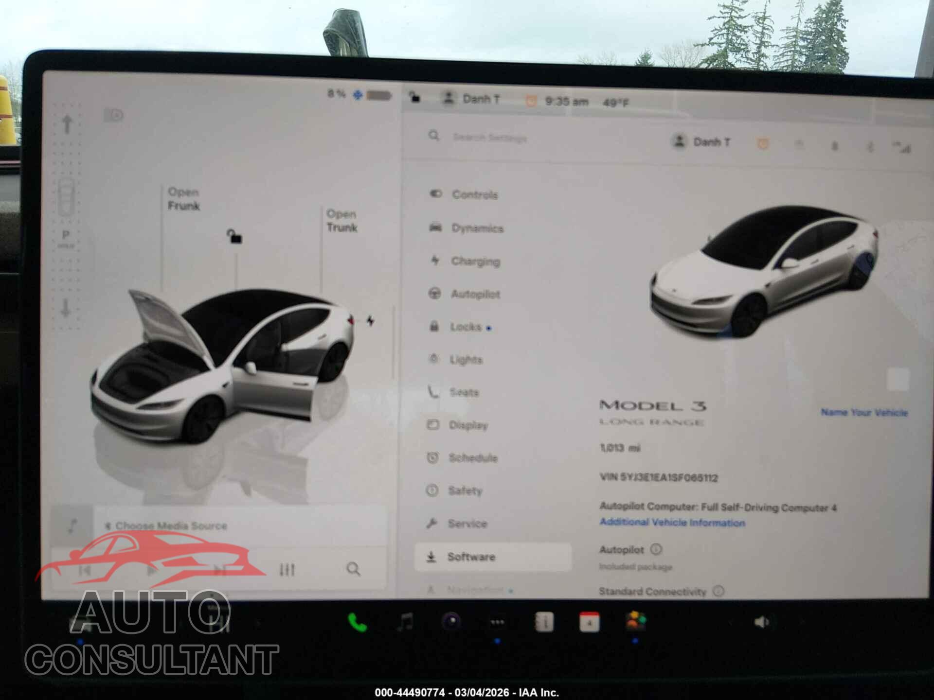 TESLA MODEL 3 2025 - 5YJ3E1EA1SF065112