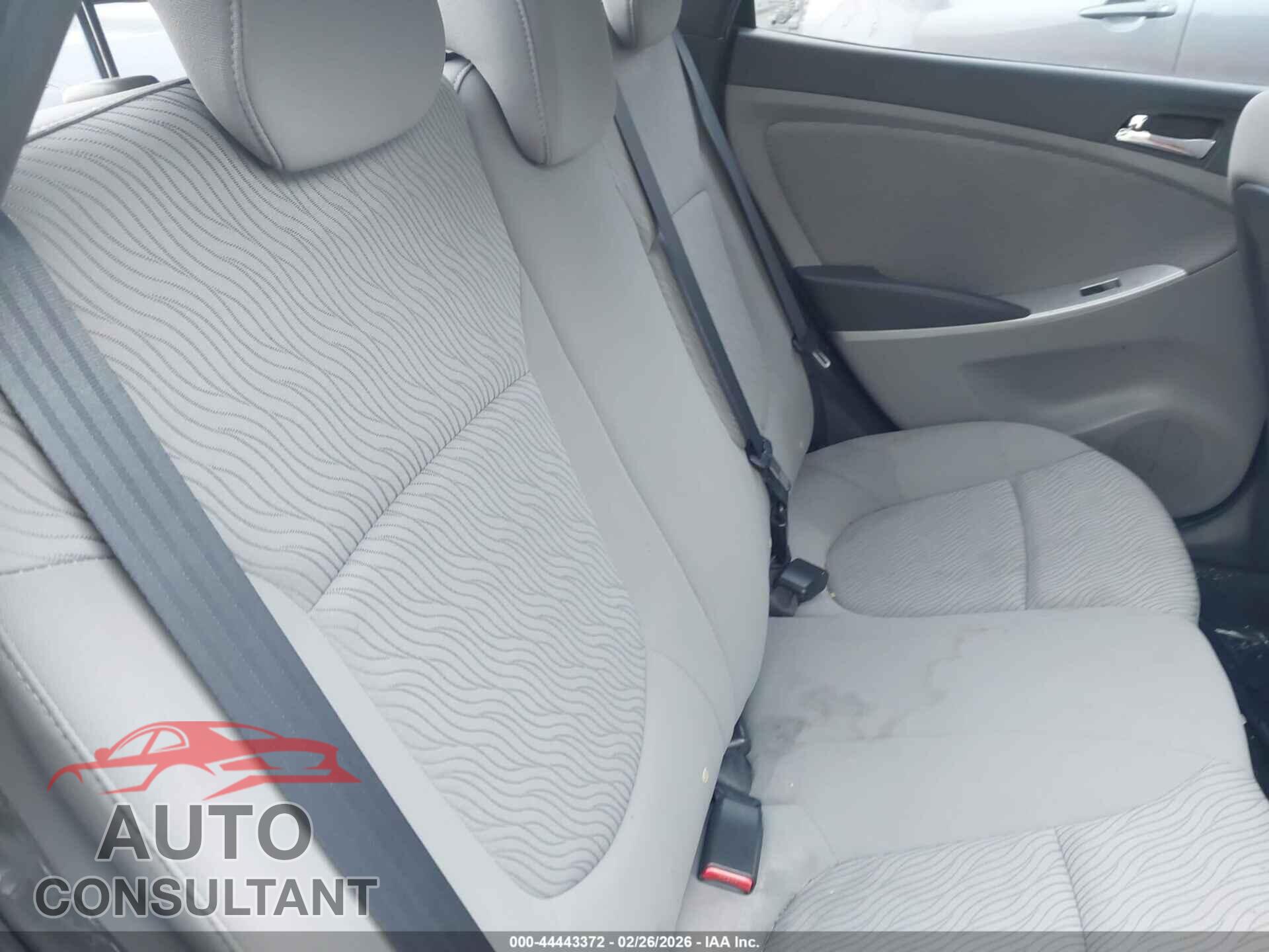 HYUNDAI ACCENT 2012 - KMHCU4AEXCU184830