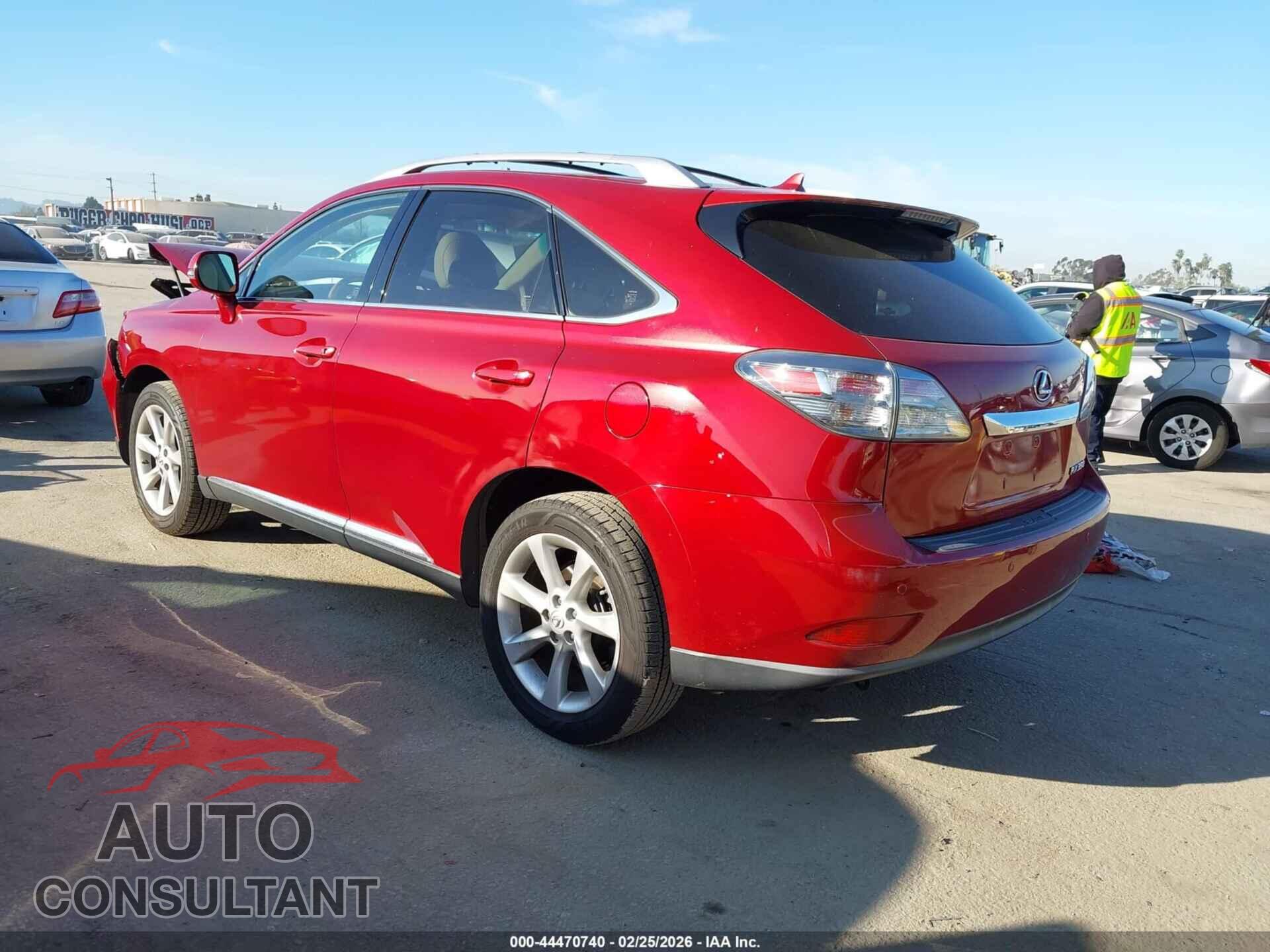 LEXUS RX 350 2011 - JTJZK1BA3B2002830