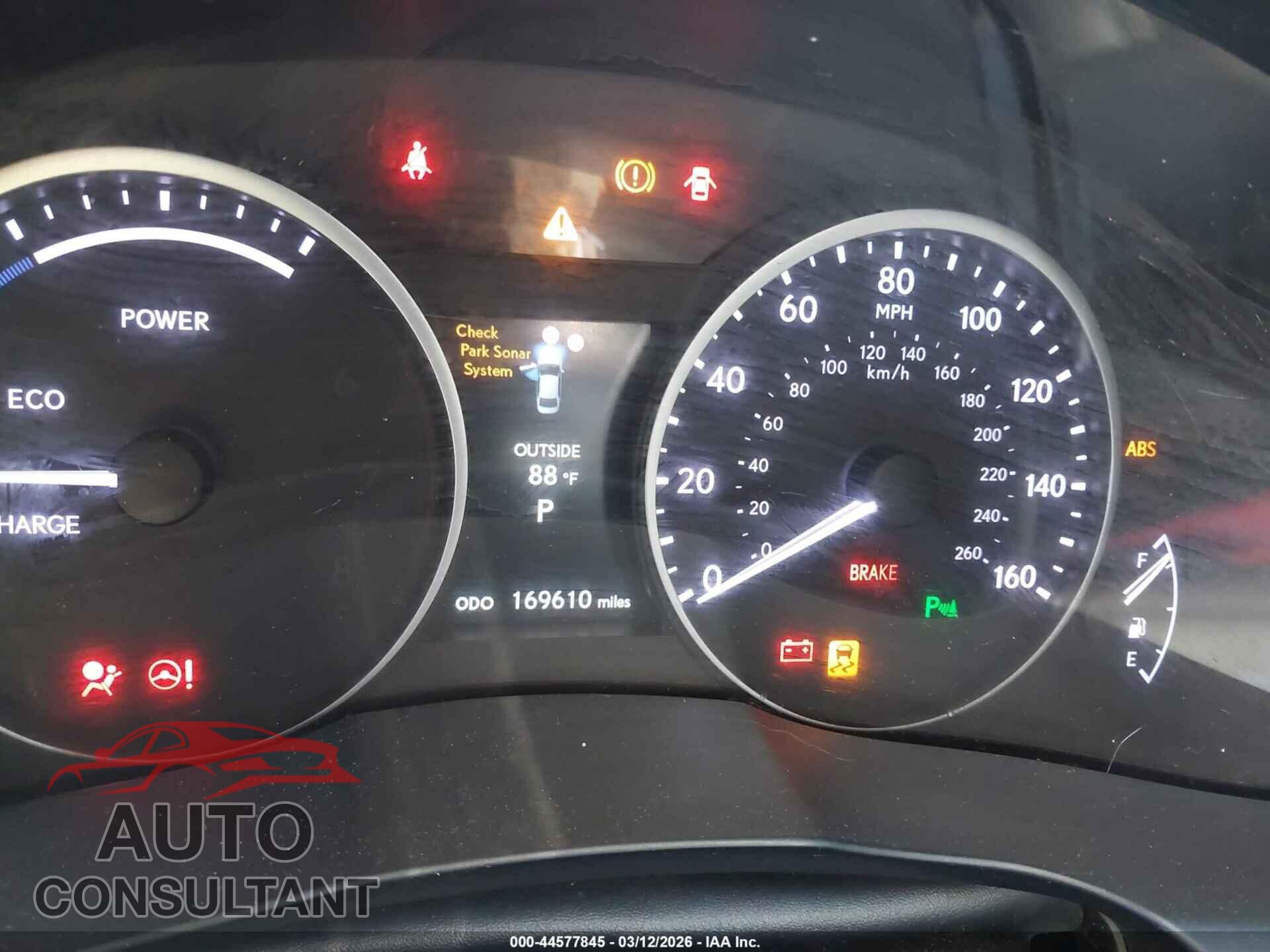 LEXUS ES 300H 2014 - JTHBW1GG9E2054147