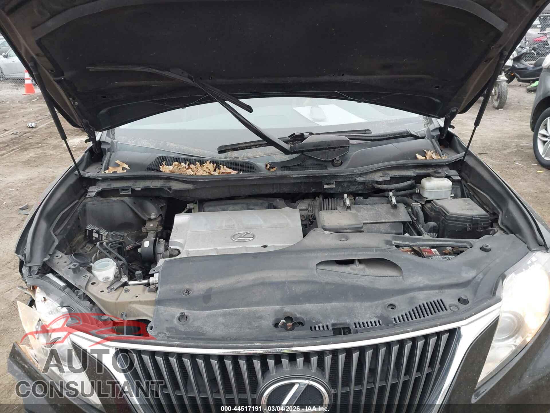 LEXUS RX 350 2012 - 2T2BK1BA6CC142390