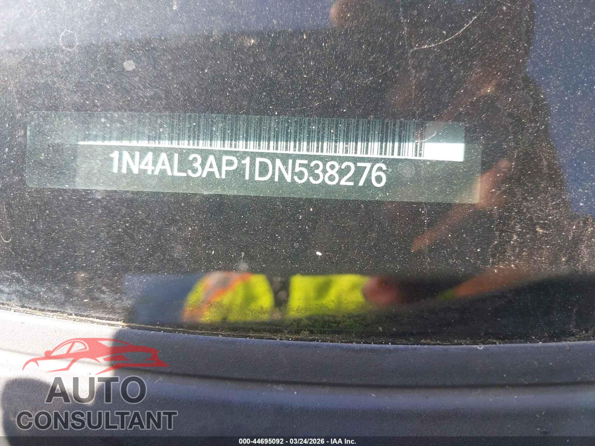 NISSAN ALTIMA 2013 - 1N4AL3AP1DN538276
