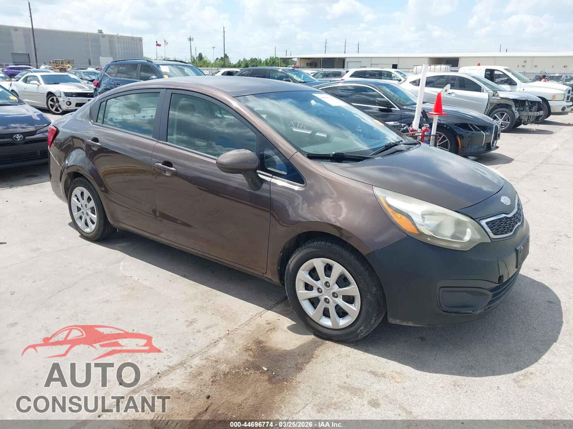 KIA RIO 2013 - KNADN4A39D6206288