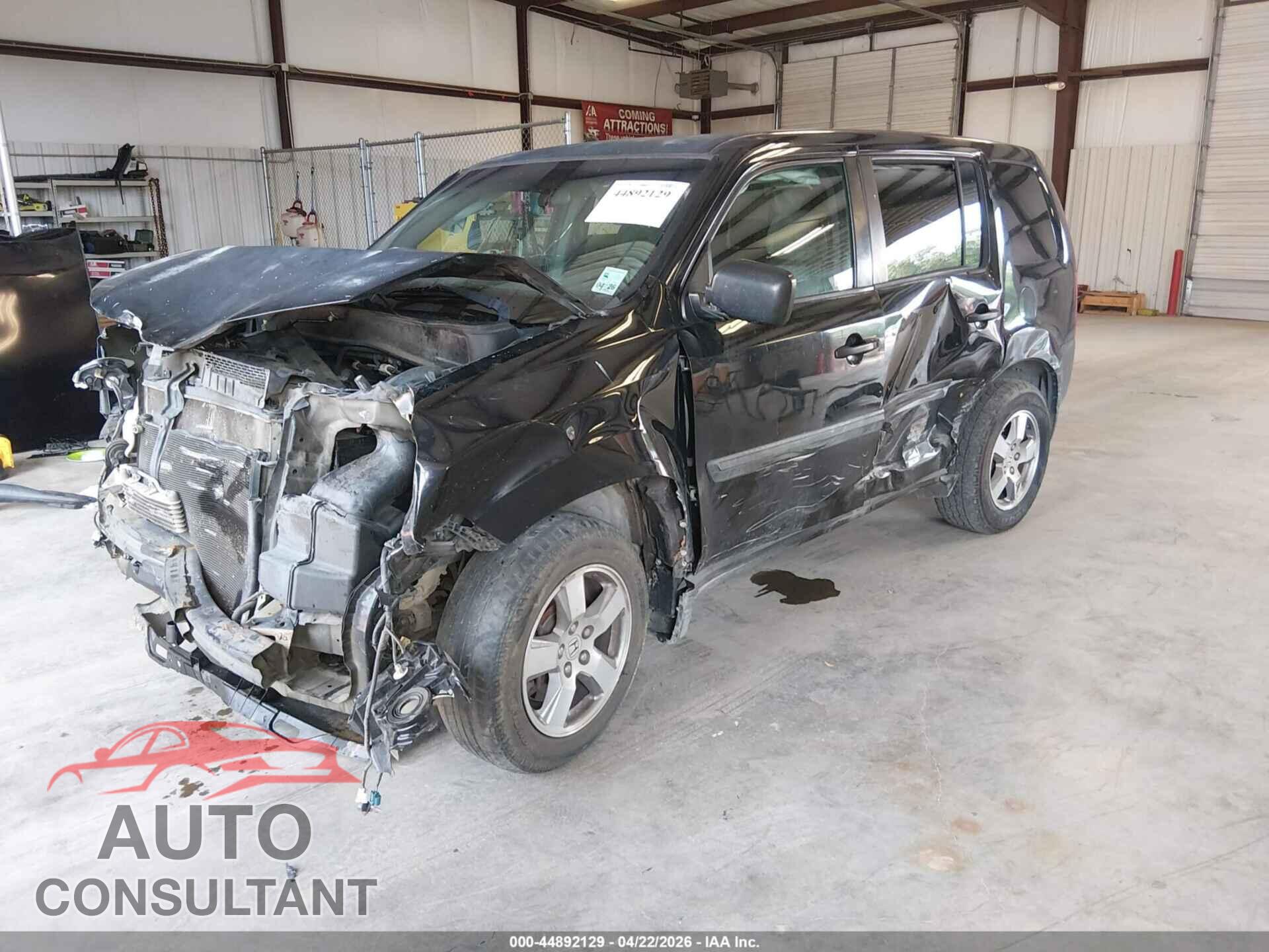 HONDA PILOT 2011 - 5FNYF3H27BB016693