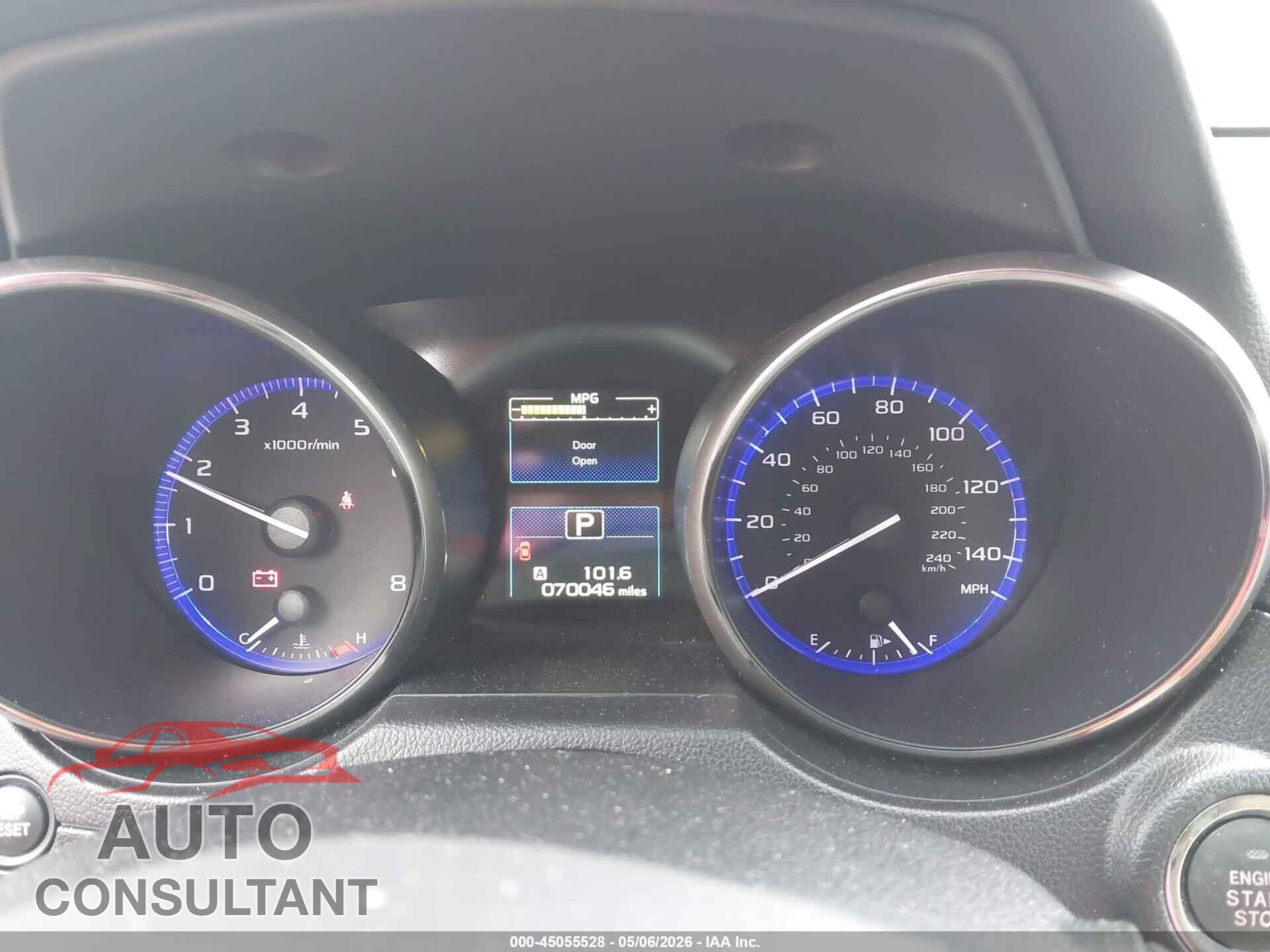 SUBARU OUTBACK 2016 - 4S4BSBLC8G3314066
