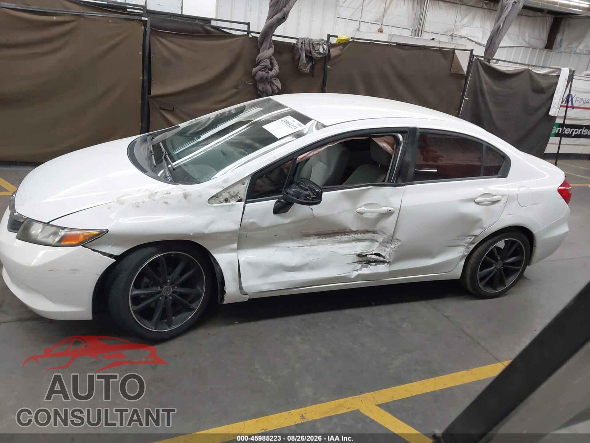 HONDA CIVIC 2012 - 19XFB2F58CE328586