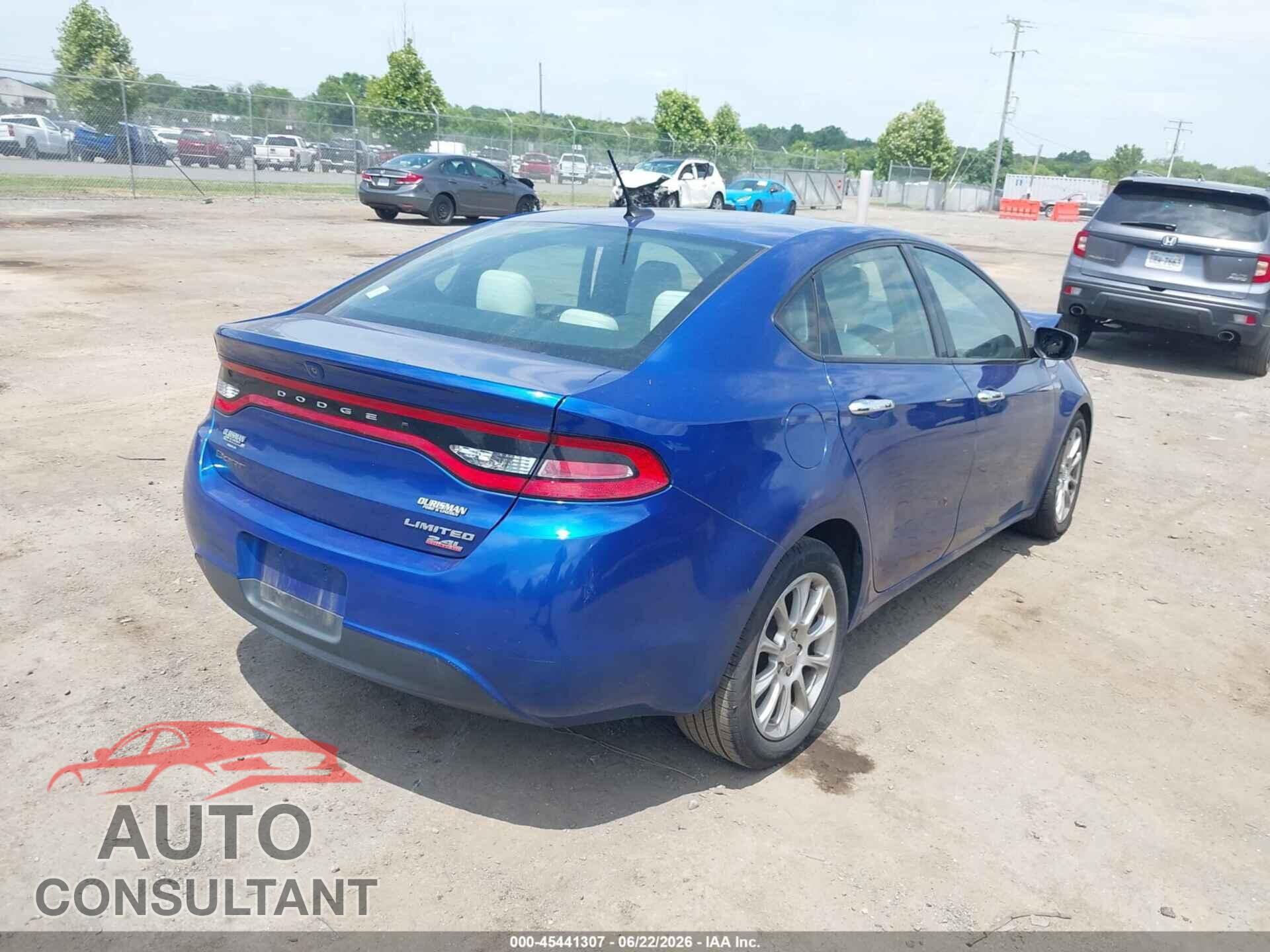 DODGE DART 2014 - 1C3CDFCB7ED773473