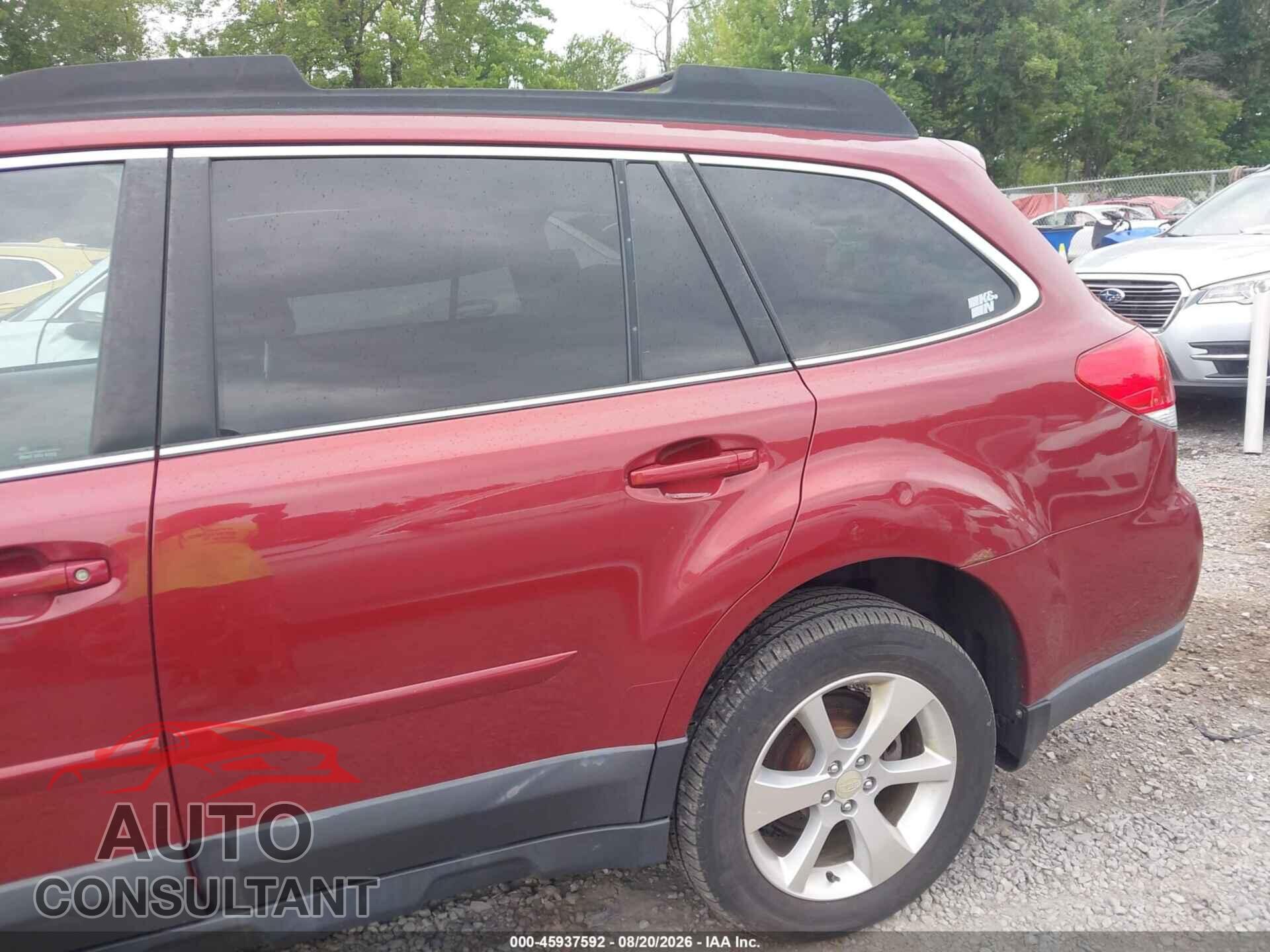 SUBARU OUTBACK 2014 - 4S4BRBLC2E3202940