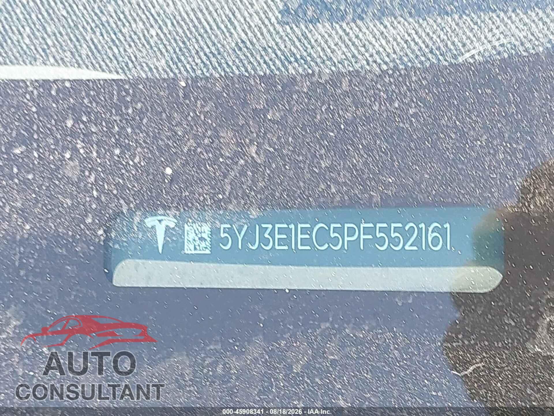 TESLA MODEL 3 2023 - 5YJ3E1EC5PF552161