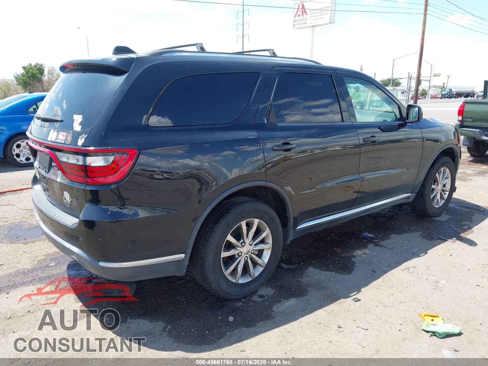 DODGE DURANGO 2017 - 1C4RDJAG9HC725958
