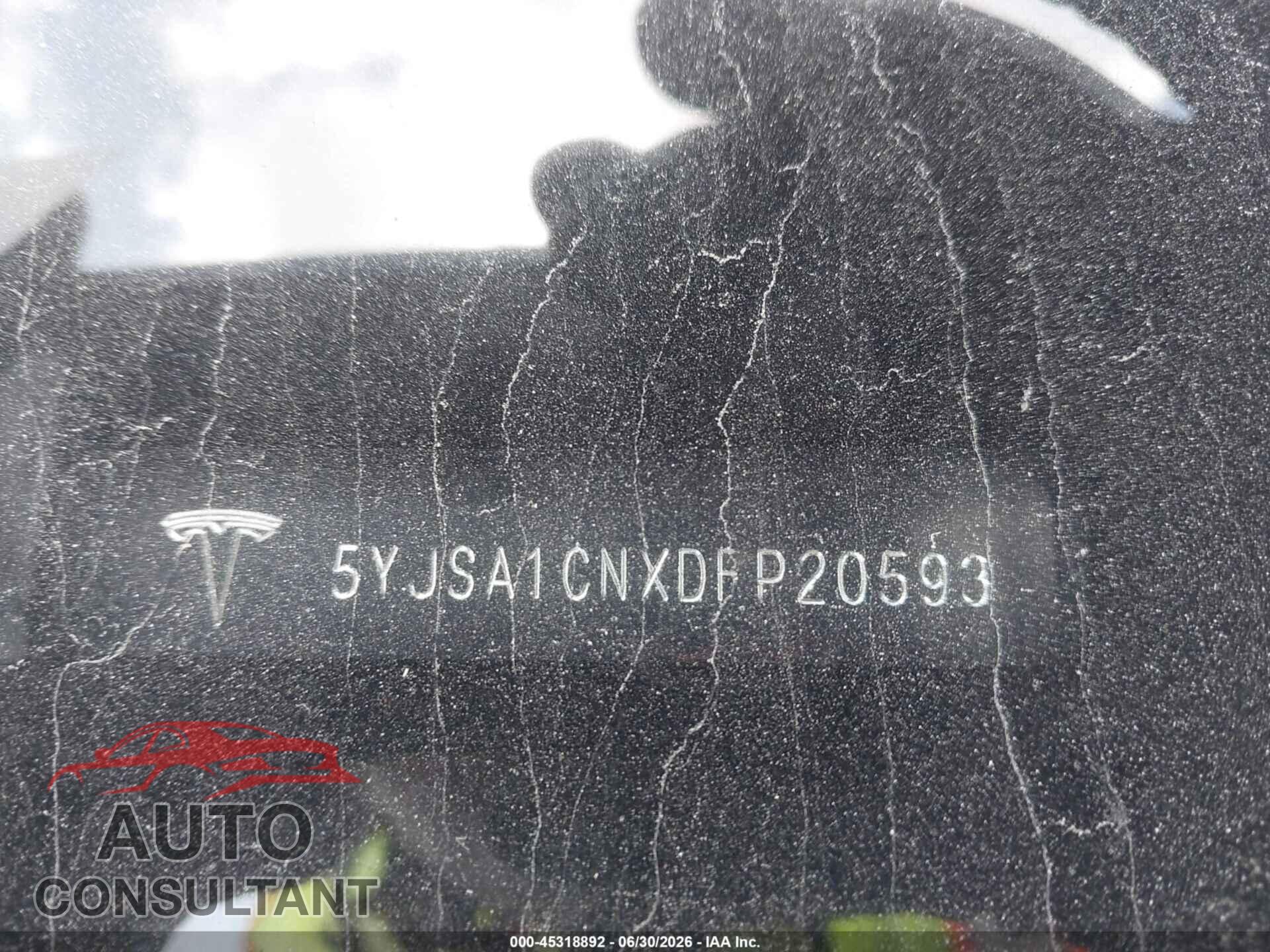 TESLA MODEL S 2013 - 5YJSA1CNXDFP20593
