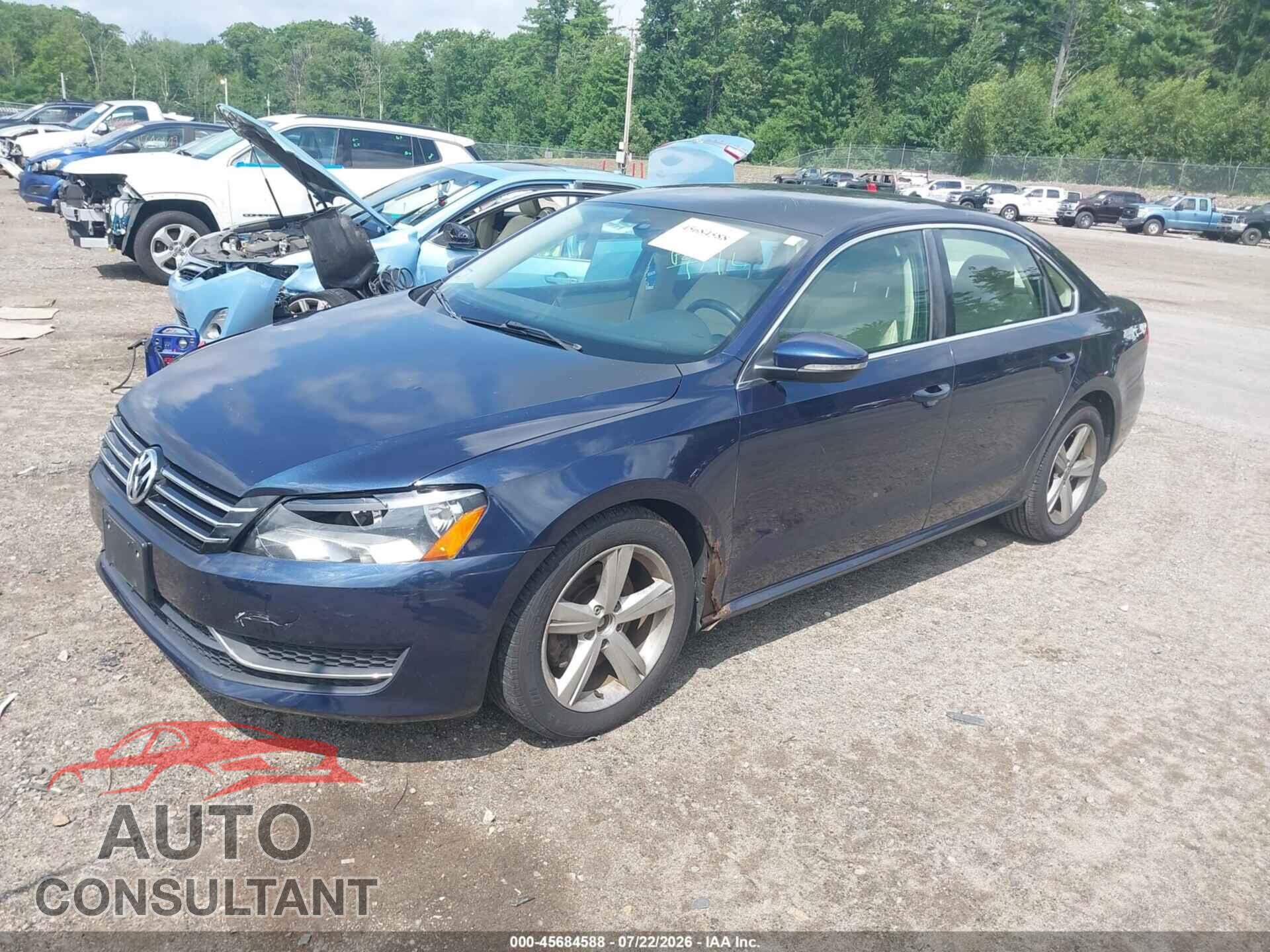 VOLKSWAGEN PASSAT 2012 - 1VWBP7A31CC031473