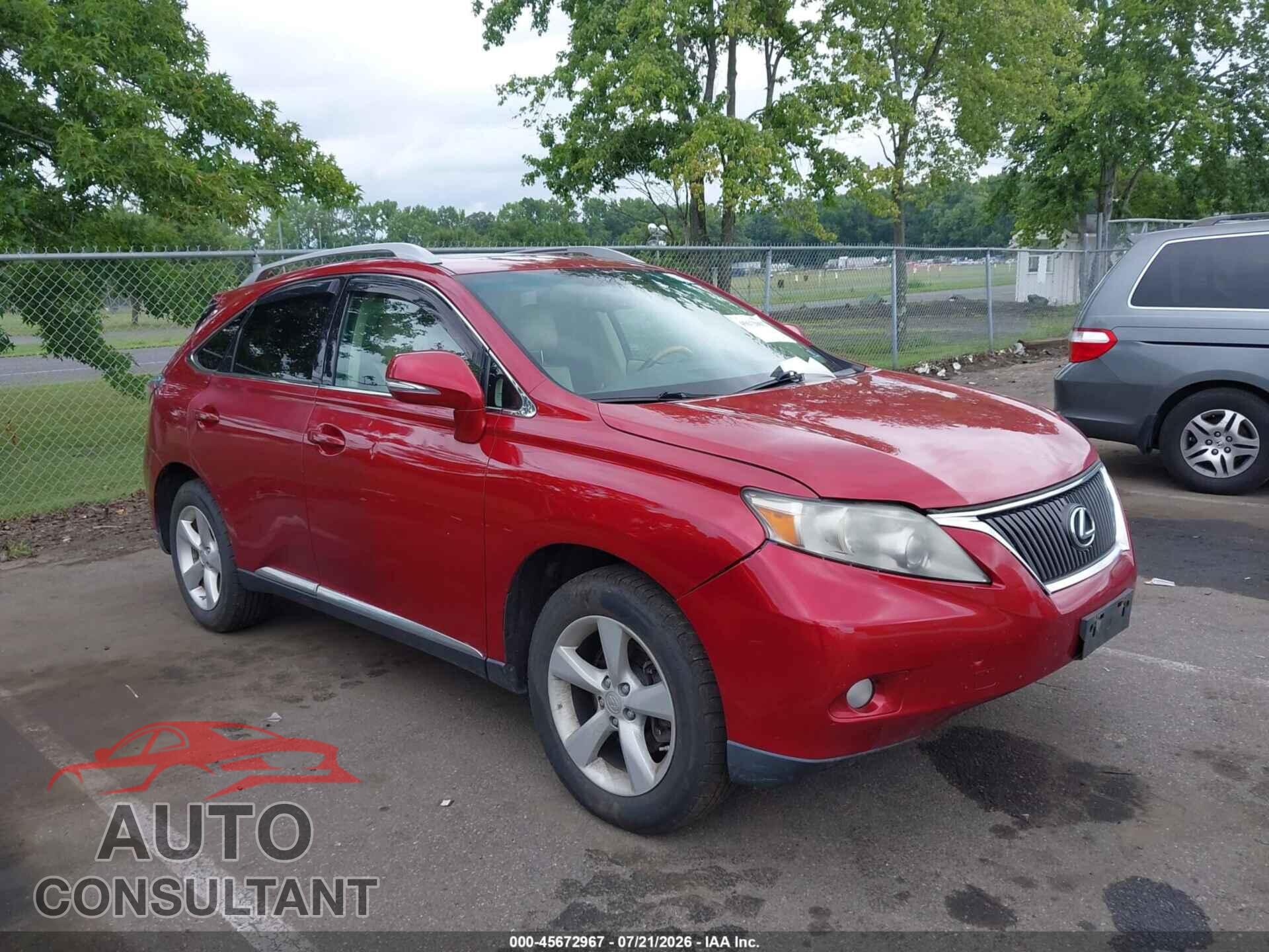 LEXUS RX 350 2011 - 2T2BK1BA1BC084235