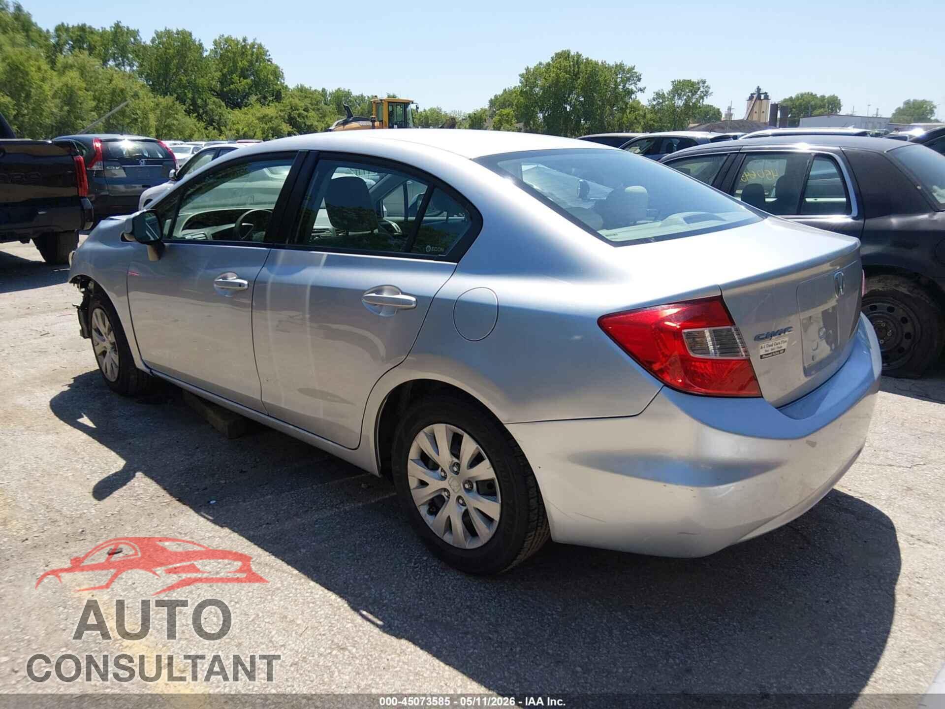 HONDA CIVIC 2012 - 19XFB2F51CE024466