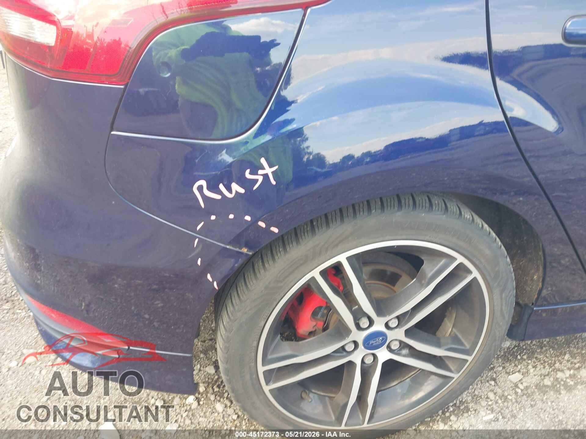 FORD FOCUS ST 2017 - 1FADP3L98HL220172
