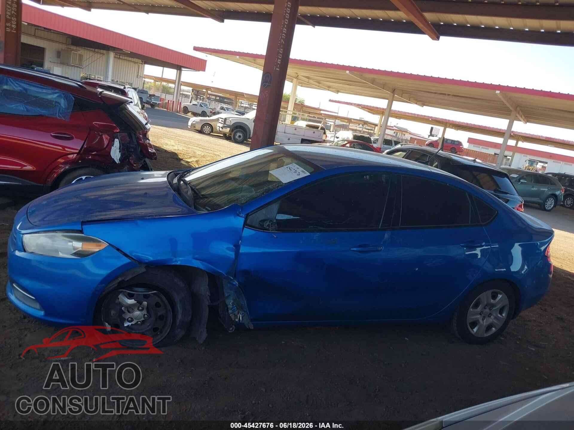 DODGE DART 2016 - 1C3CDFAA4GD541345