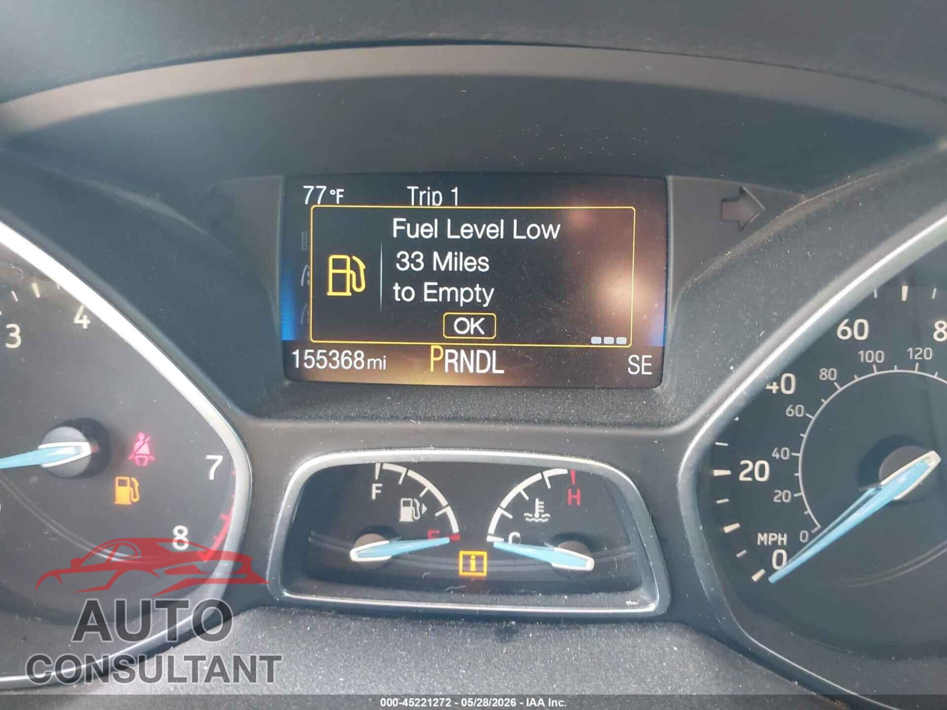 FORD FOCUS 2016 - 1FADP3F29GL224731