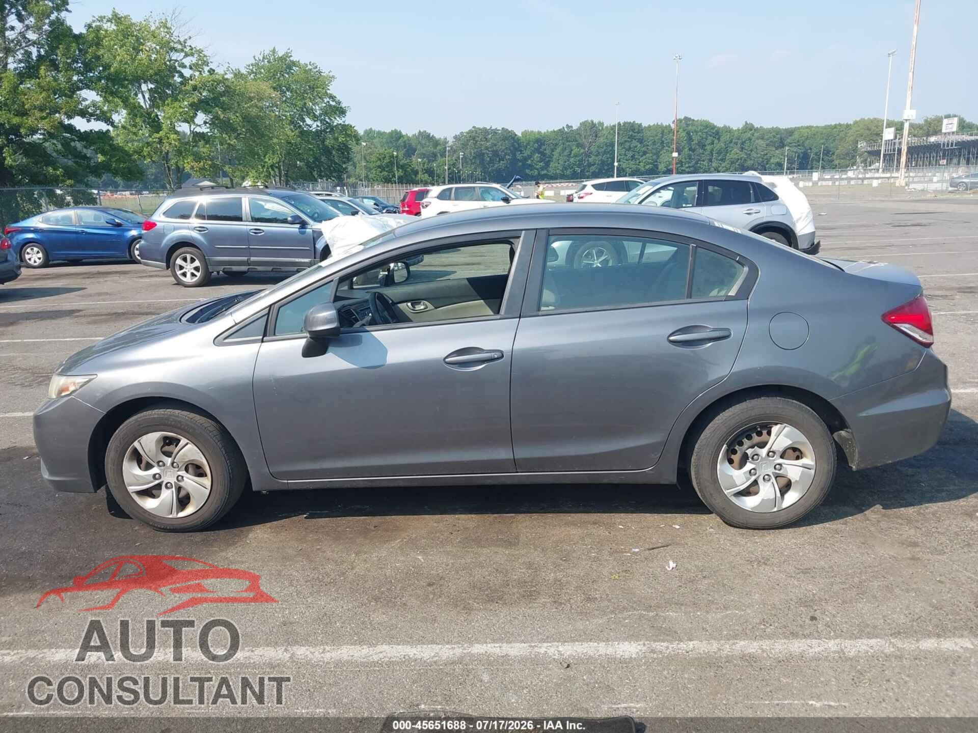 HONDA CIVIC 2013 - 19XFB2F55DE229788