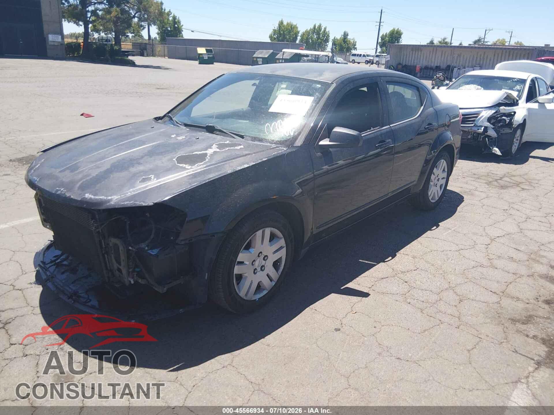 DODGE AVENGER 2012 - 1C3CDZAG8CN255637
