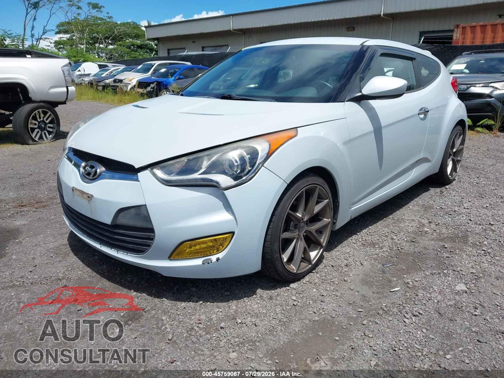 HYUNDAI VELOSTER 2013 - KMHTC6AD4DU102761