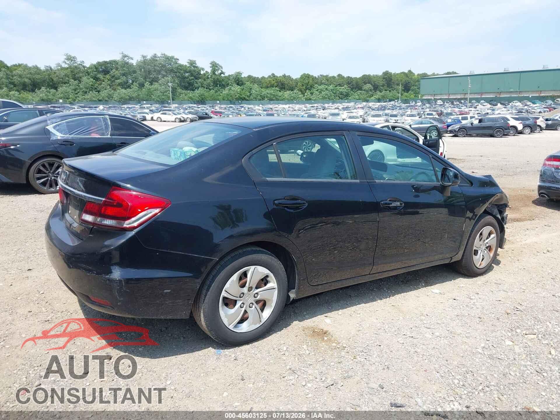 HONDA CIVIC 2013 - 19XFB2F52DE279130
