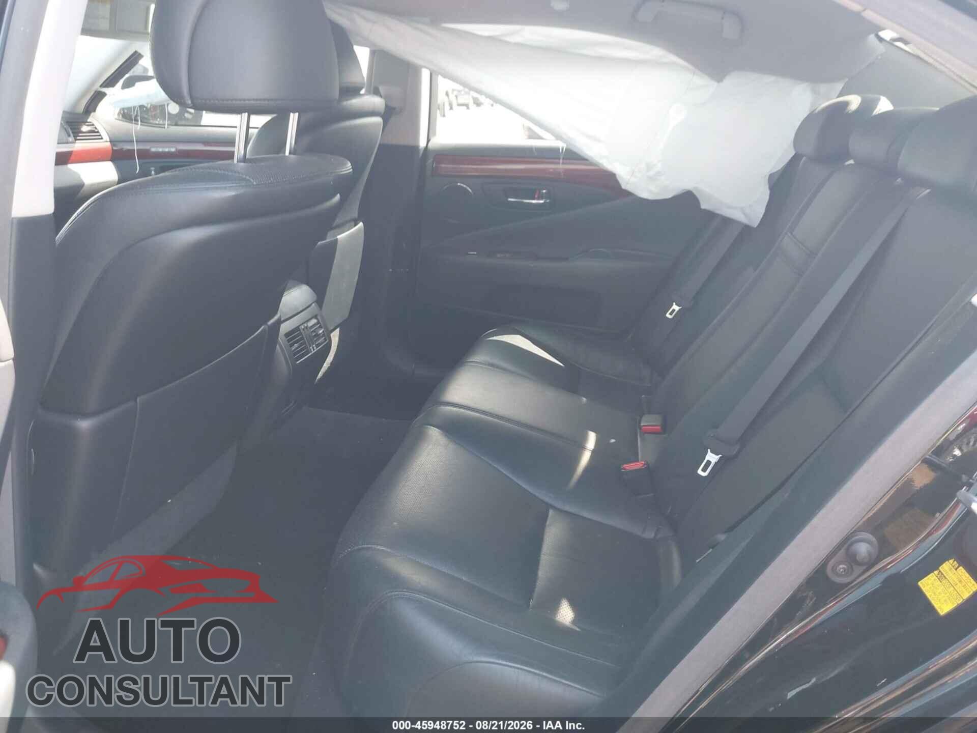 LEXUS LS 460 2012 - JTHBL5EF3C5109231