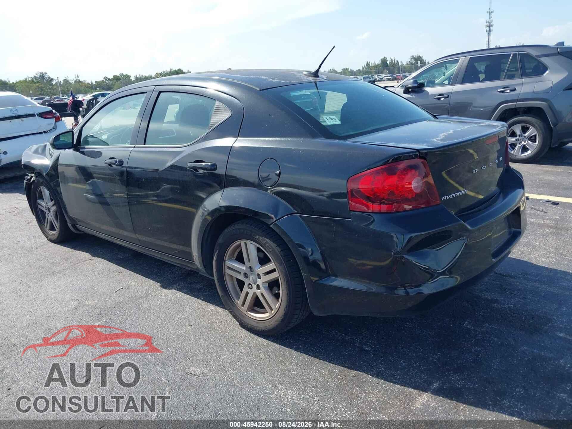 DODGE AVENGER 2012 - 1C3CDZCB1CN218141