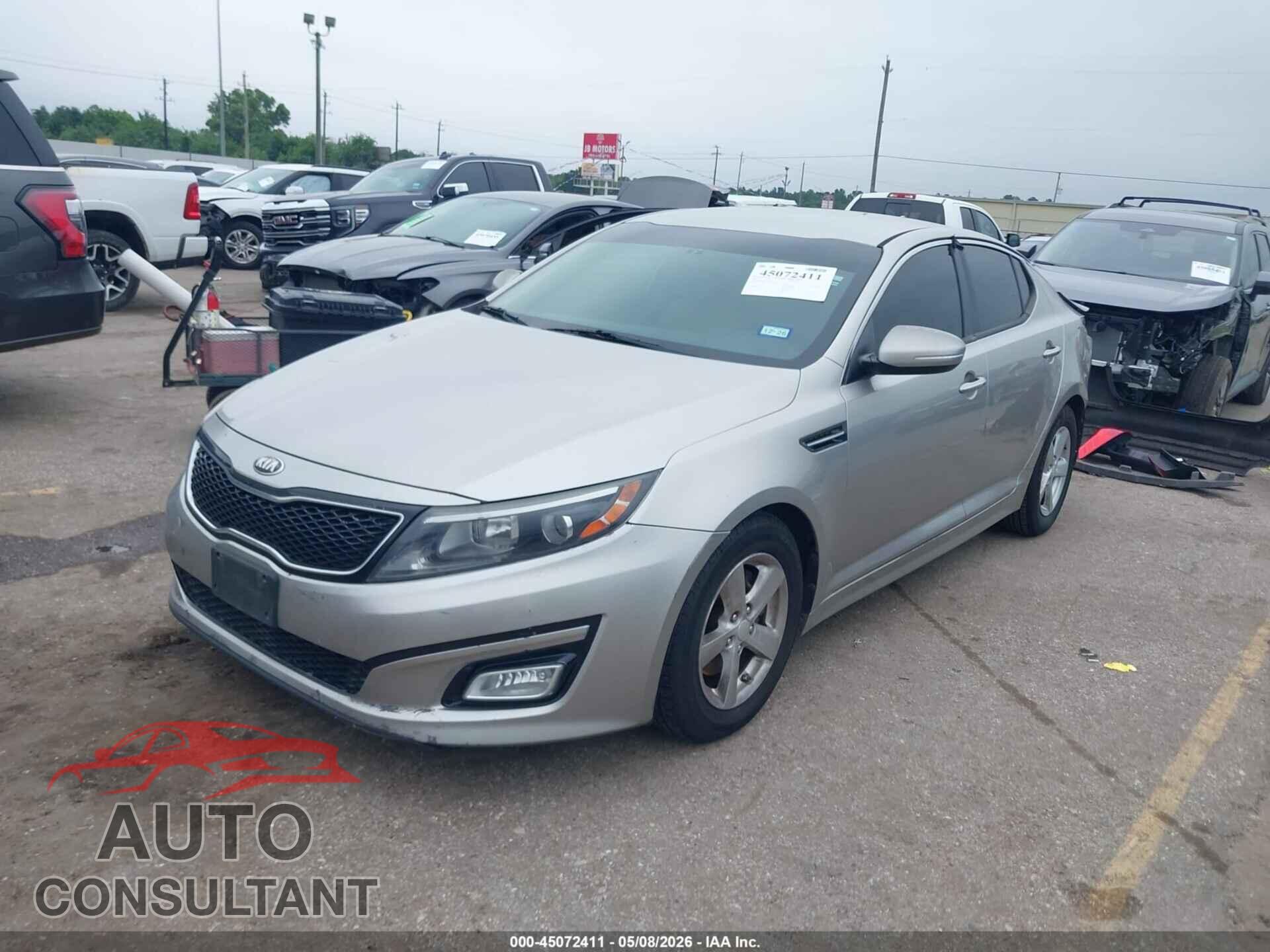 KIA OPTIMA 2015 - KNAGM4A74F5536027