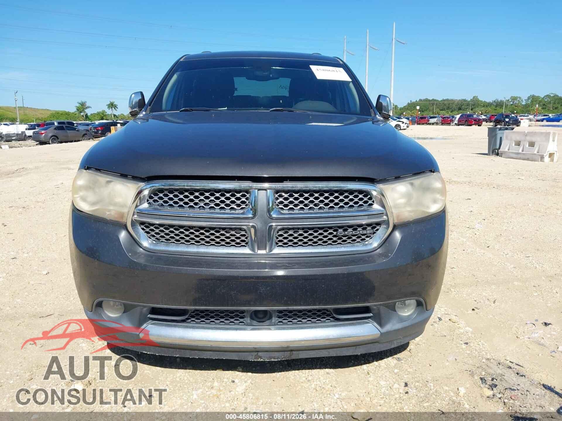 DODGE DURANGO 2011 - 1D4RD5GGXBC653189